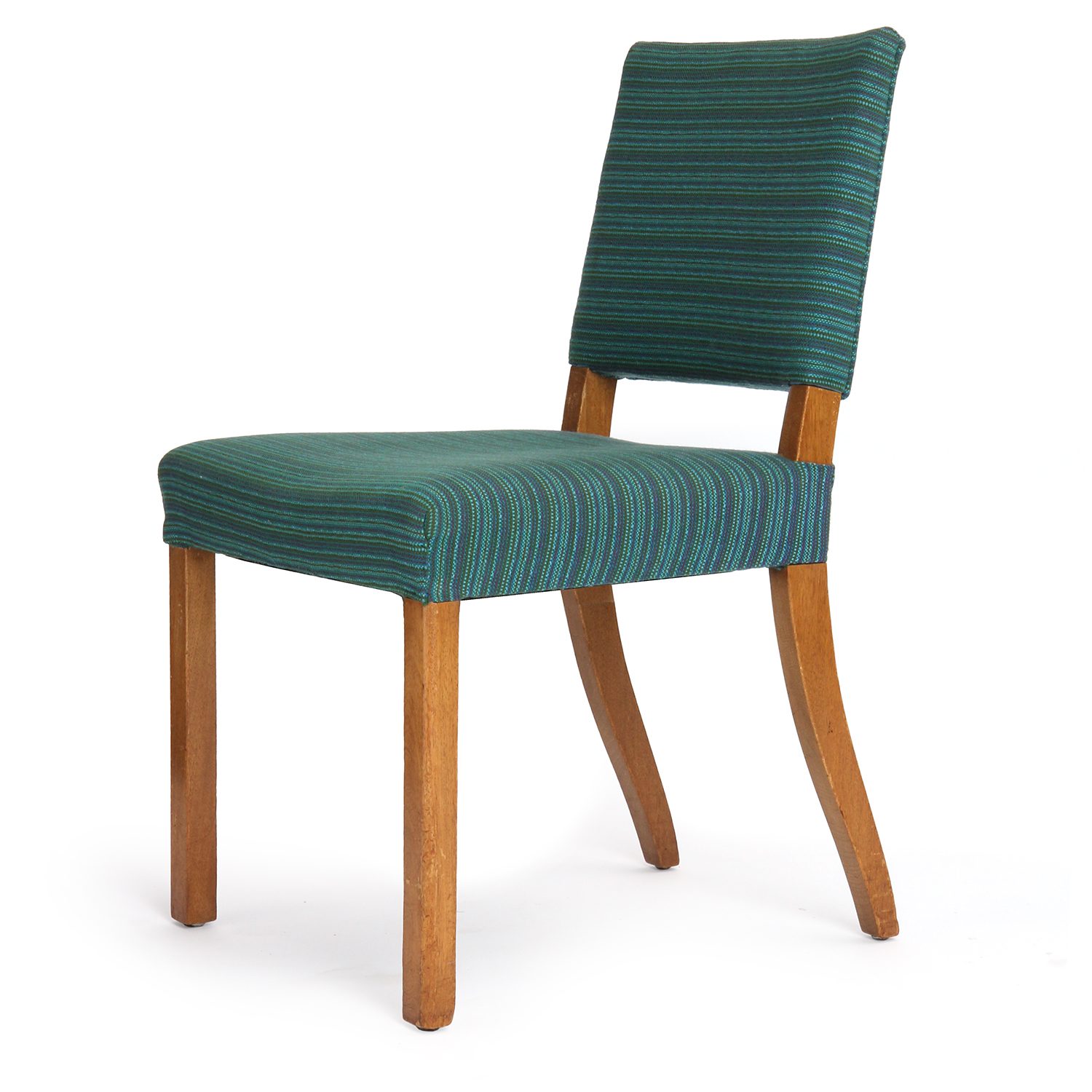 Mahogany Side Chair with Upholstered Seat and Back. Set of 10+ Chairs available.