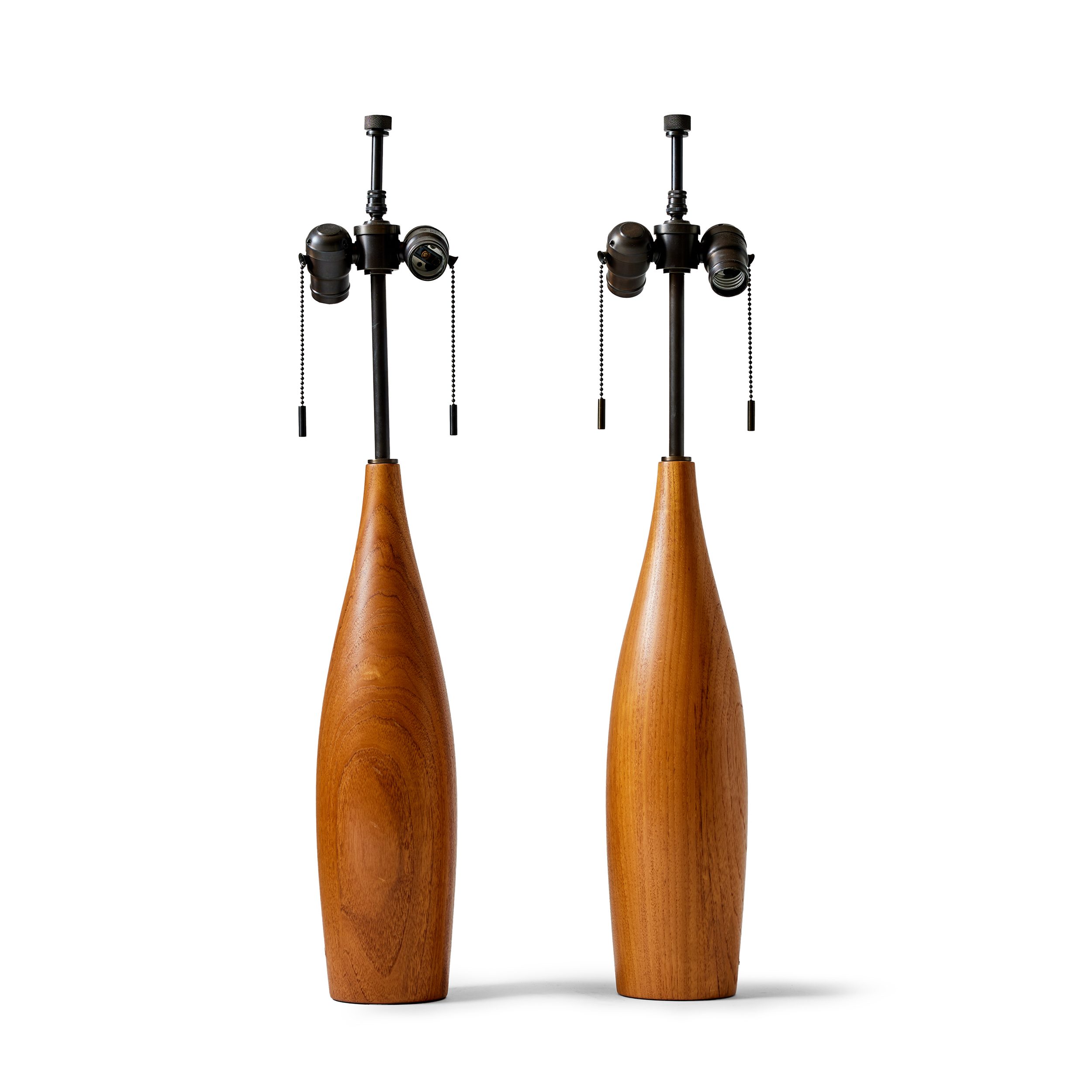 Turned Wood Lamp