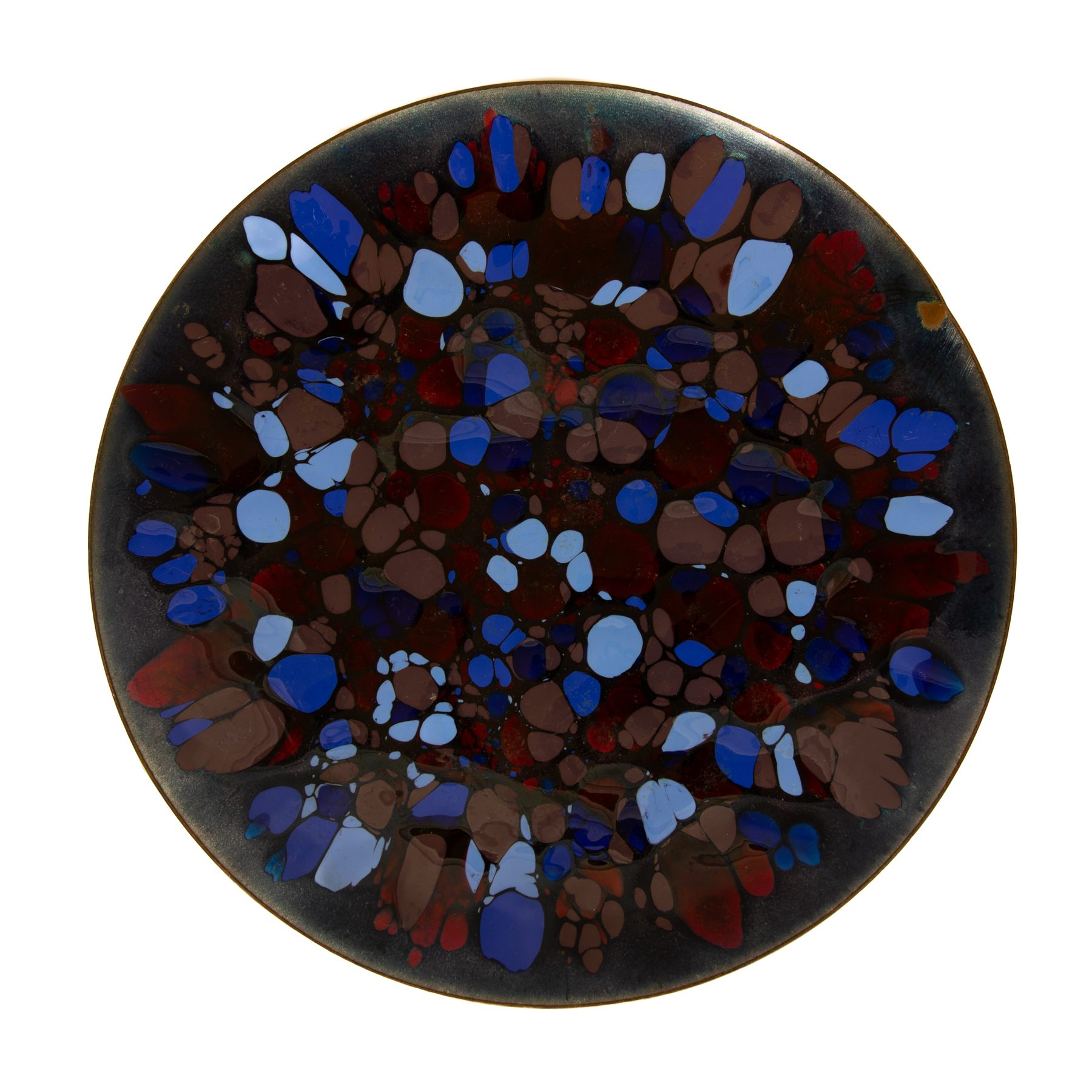 Enameled Copper Platter