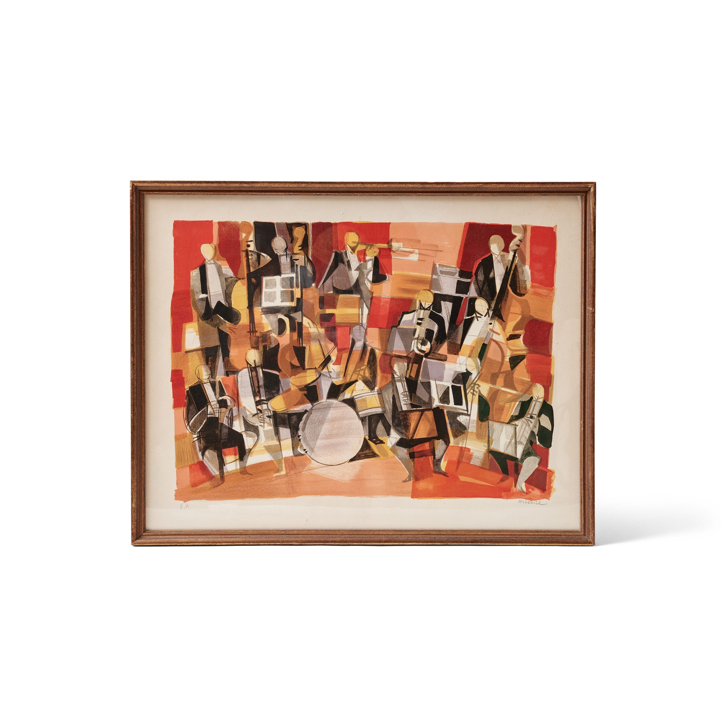 'Musicians' Lithograph Print