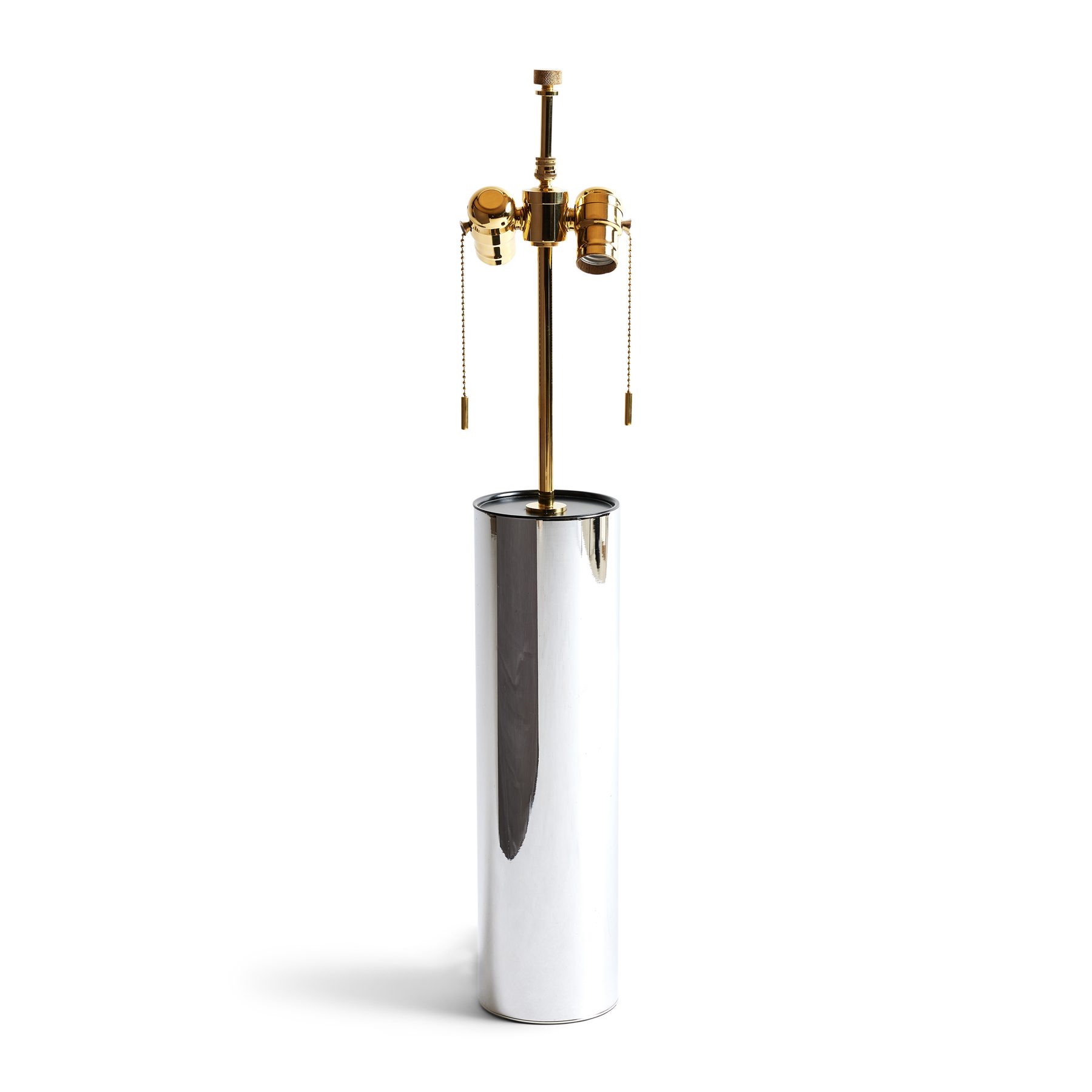 Cylindrical Polished Table Lamp