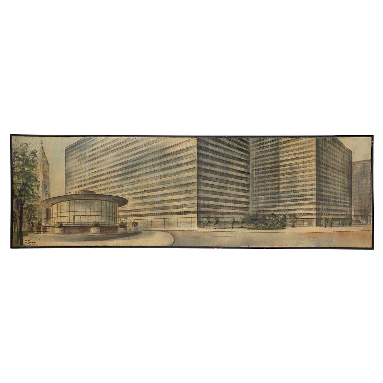 Architectural Study 'Love Park' Mural