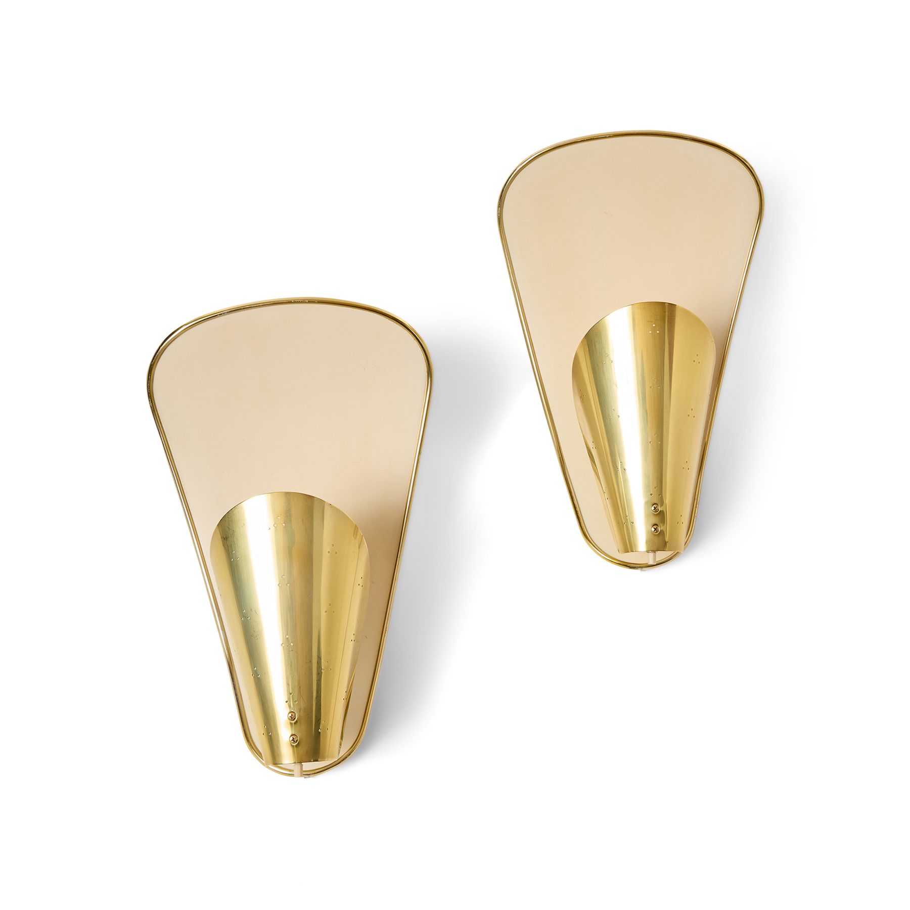 Scoop Reflector Wall Sconces with Hinged Shades