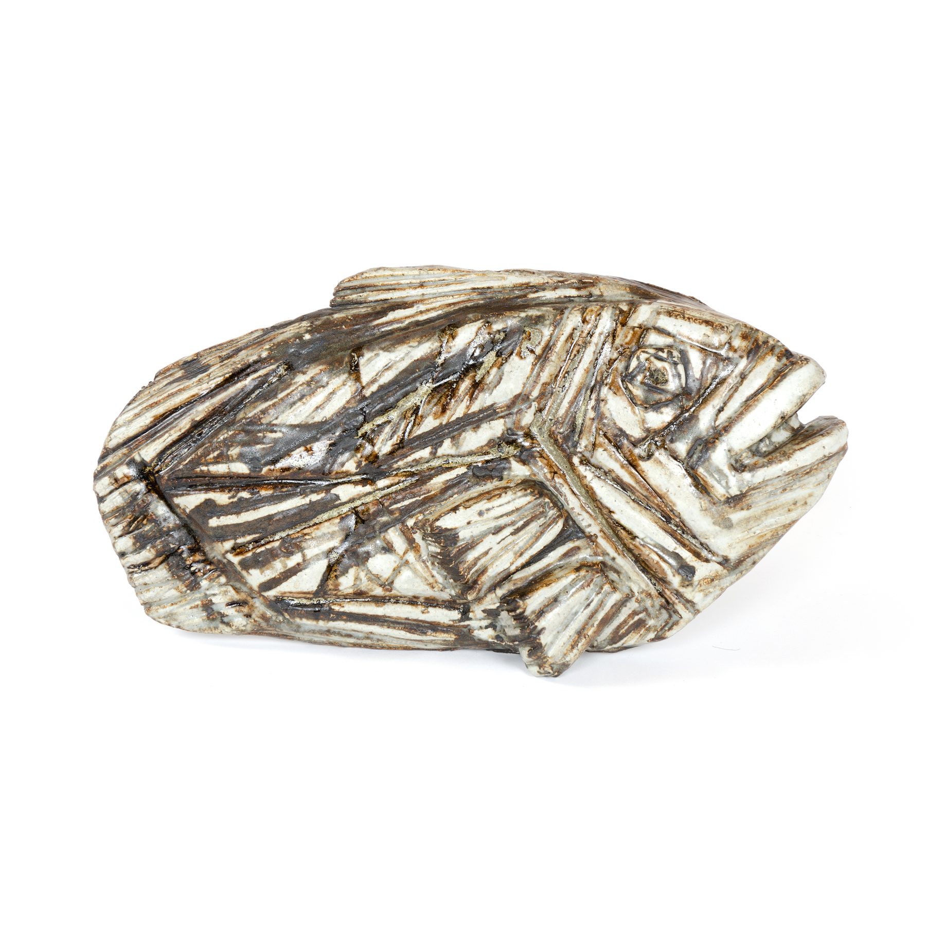 Fossilized Fish Sculpture