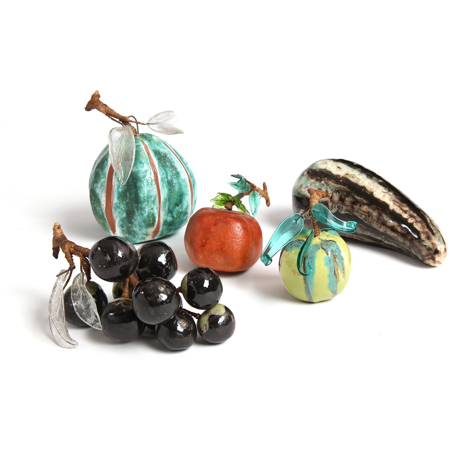 Ceramic Sculptures of Fruit and Vegetables
