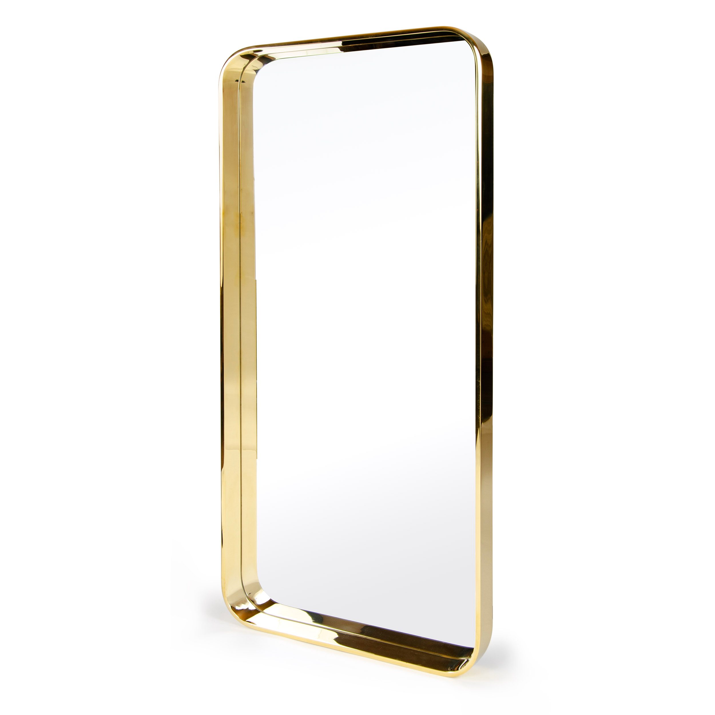 Soft Rectangle Wall Mirror in Bronze