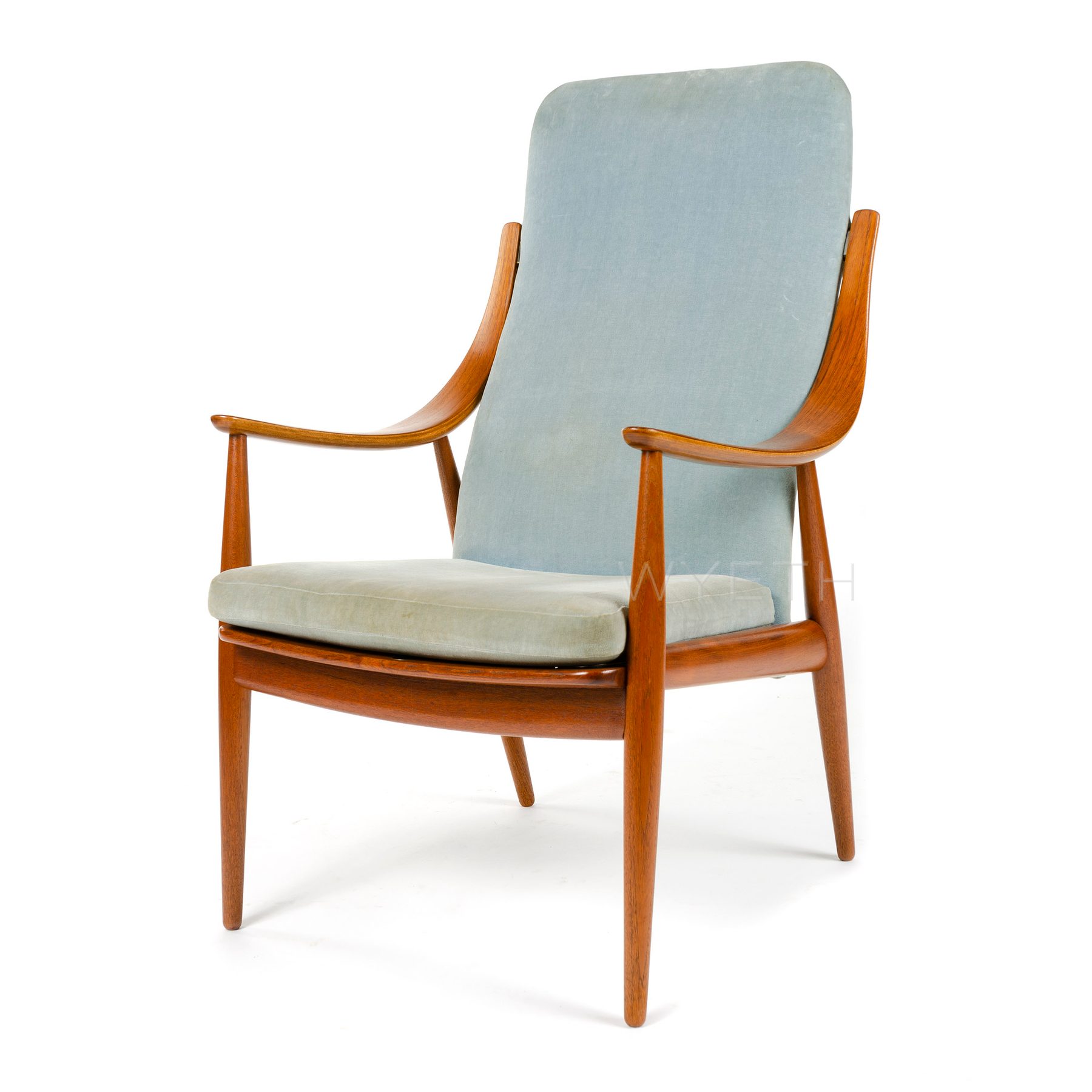 Upholstered High Back Armchair
