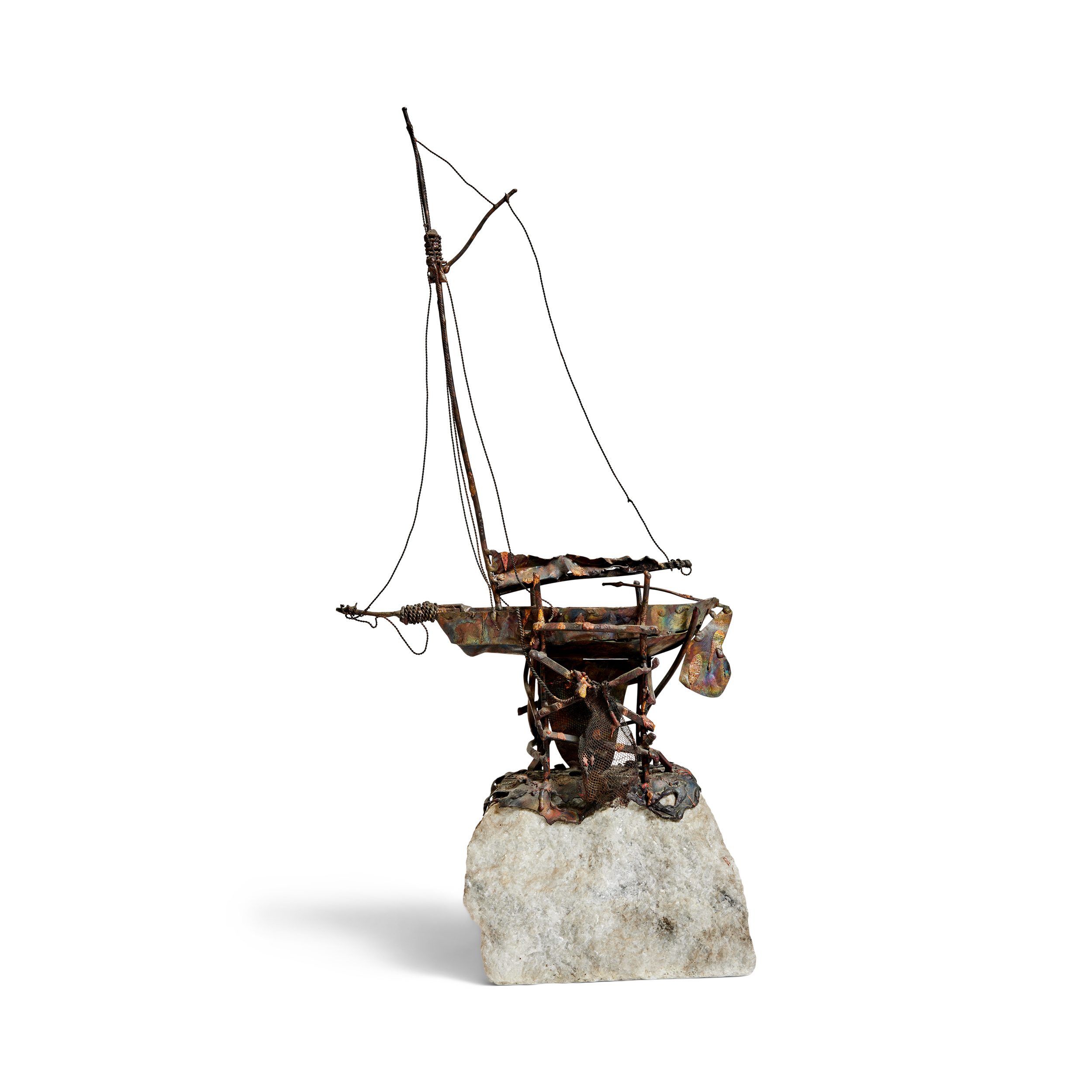 Brutalist Ship Sculpture