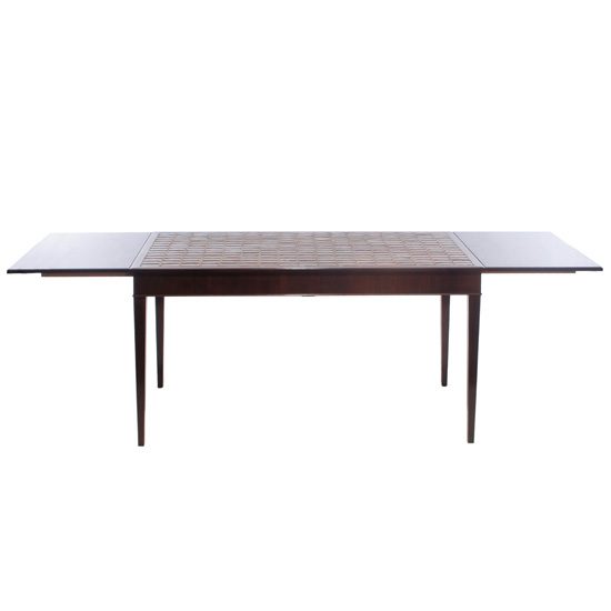 Rosewood and Tile Top Desk or Library Table