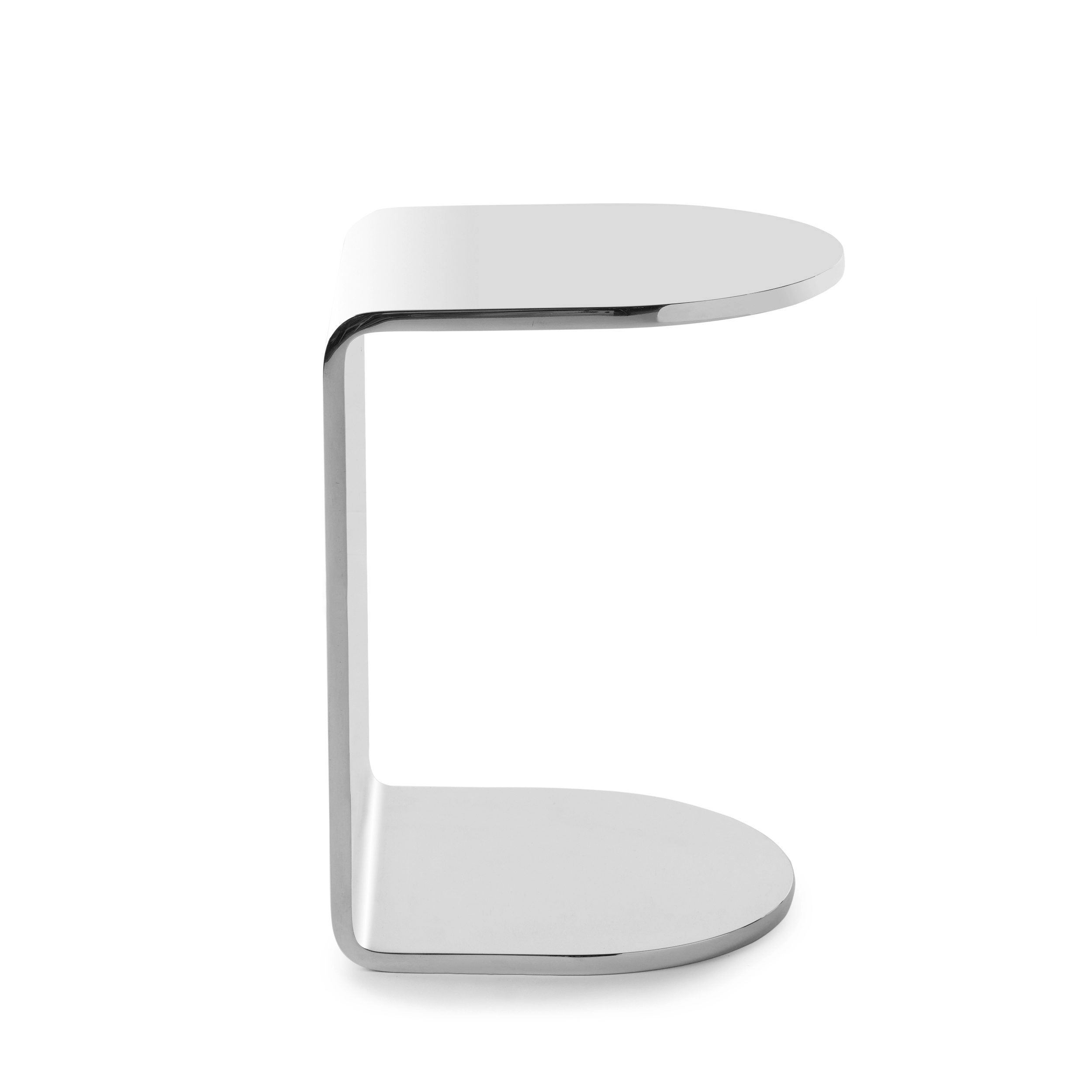 Half-Beam Side Table in Stainless Steel