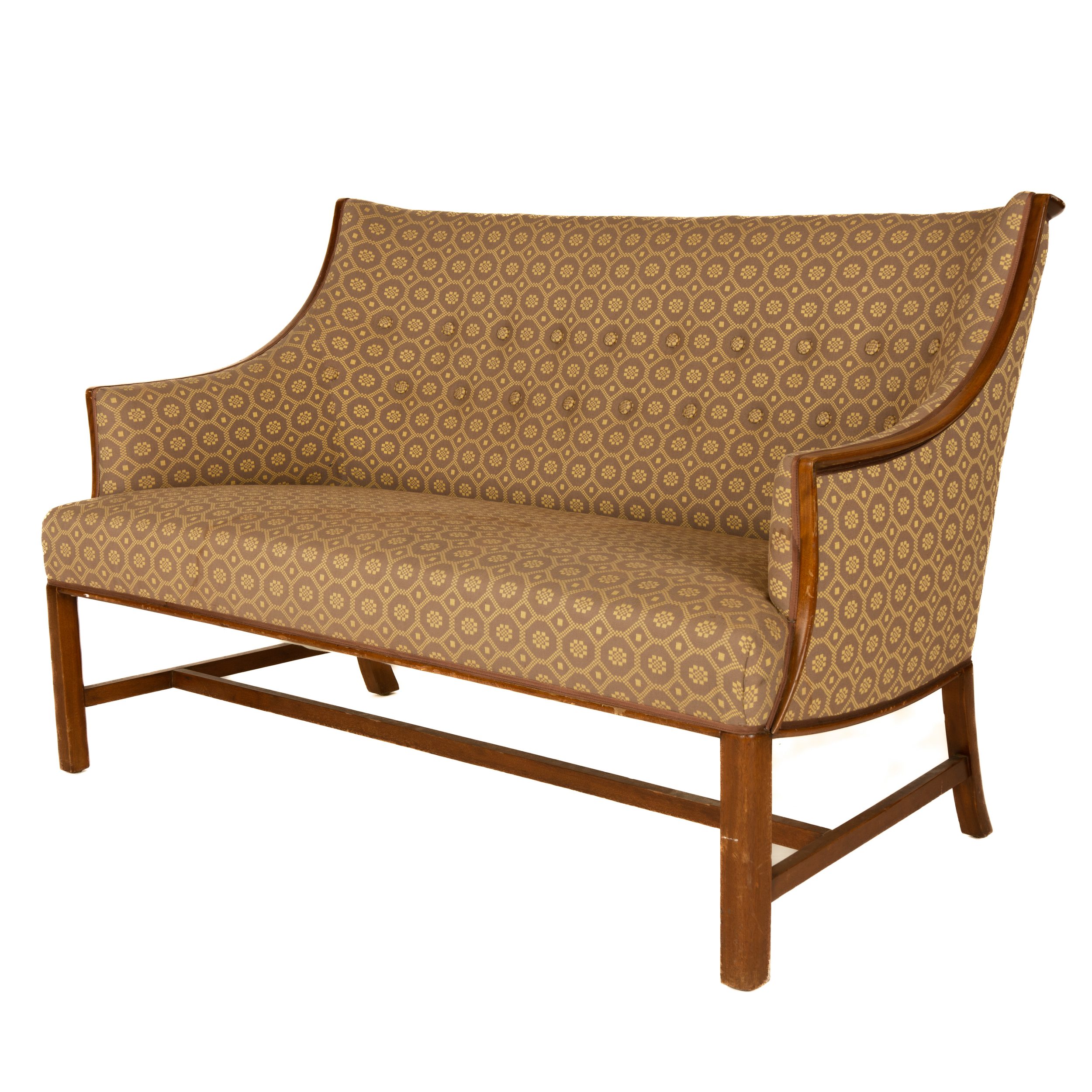 Mahogany Framed Sofa