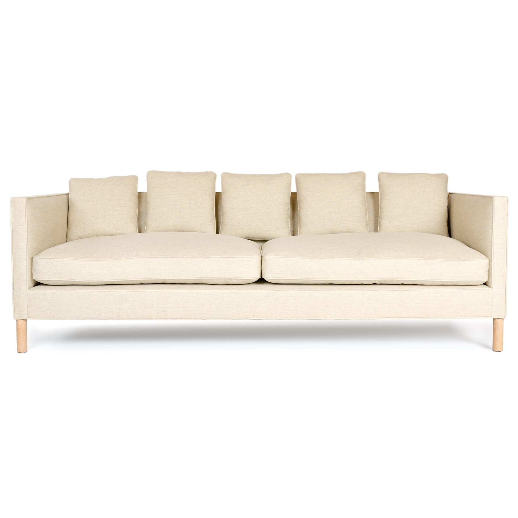 The ‘Tuxedo Sofa’ in Natural Linen
