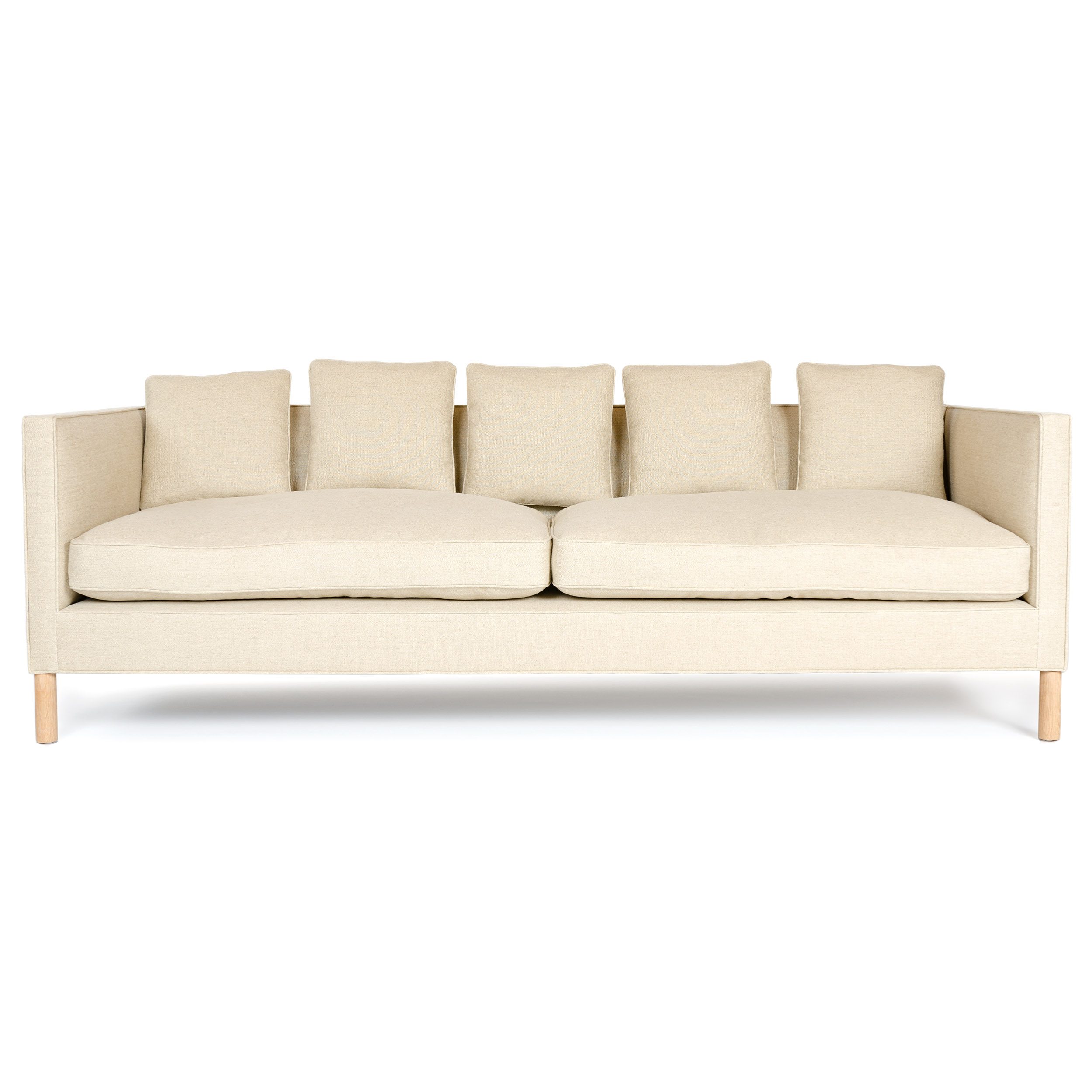 ‘Tuxedo Sofa’ in Natural Linen