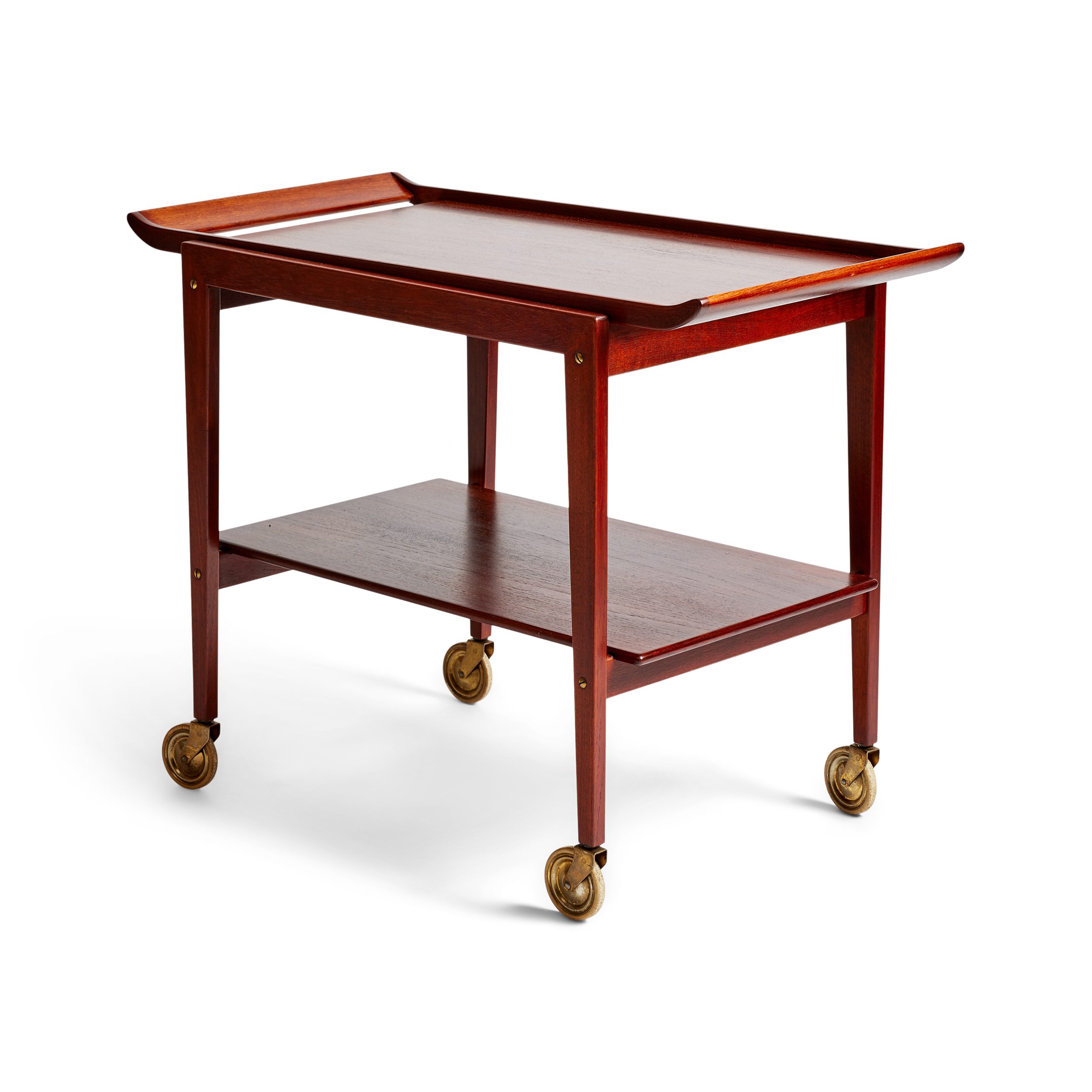 Two Tiered Teak Cart