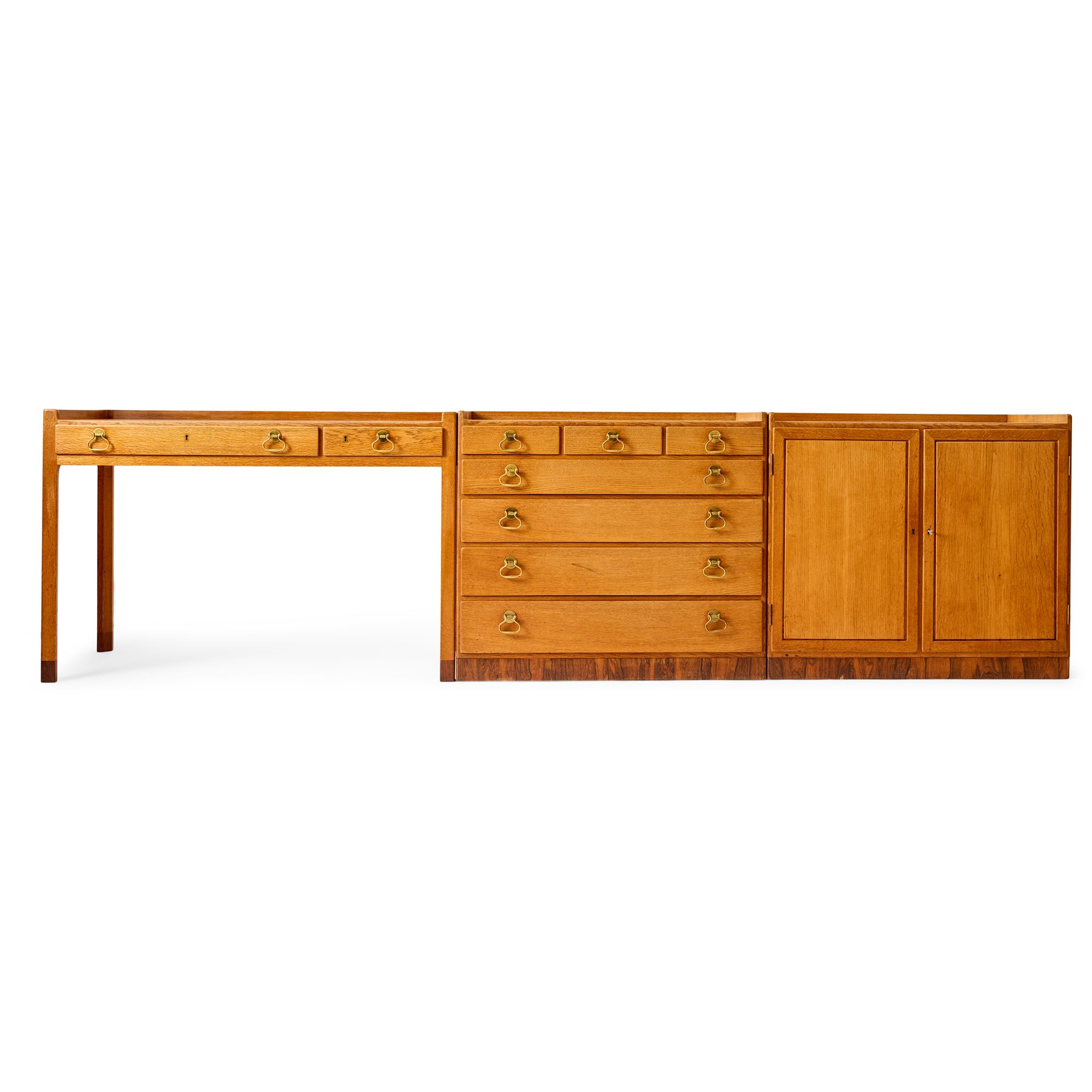 Unique Desk With Modular Cabinets