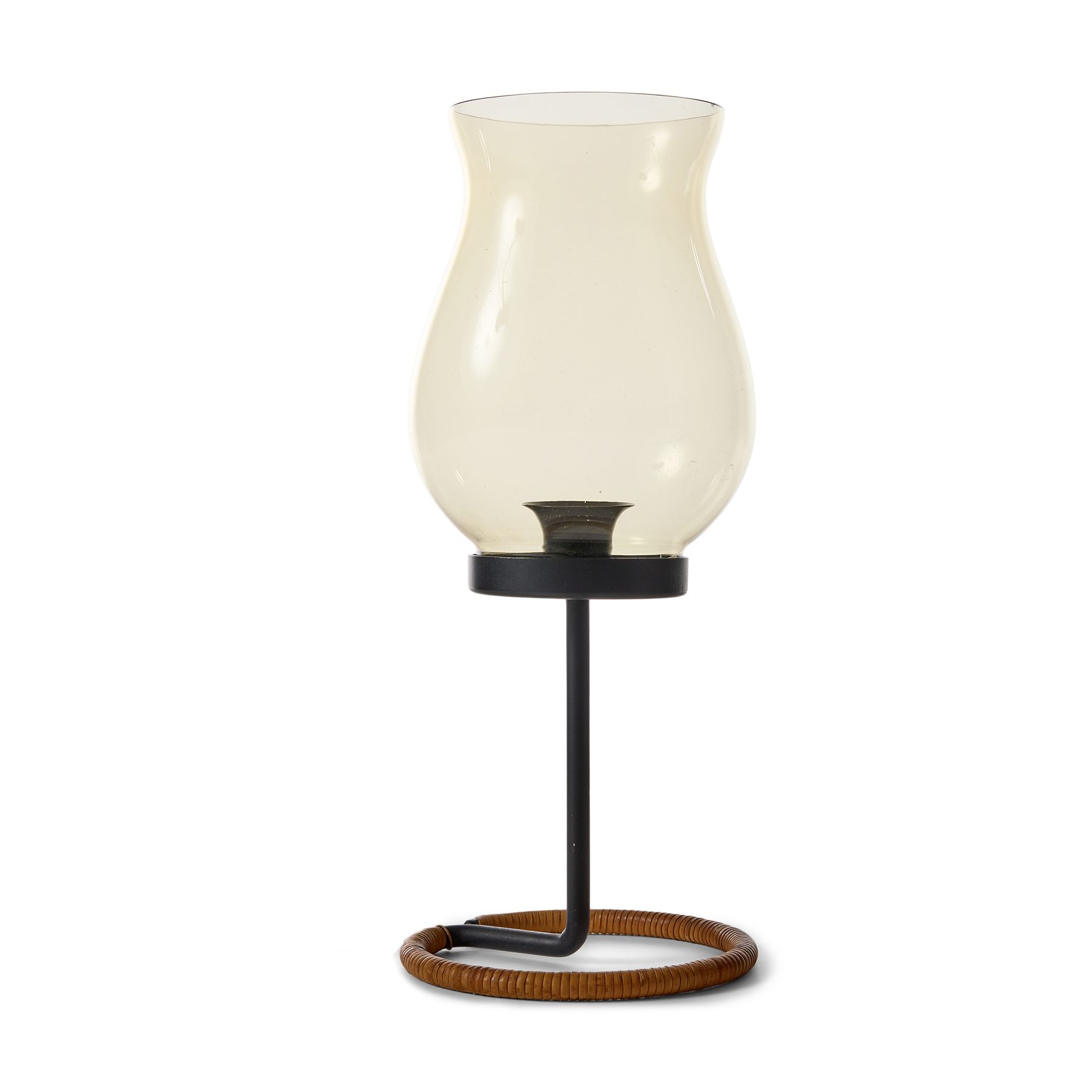 Glass candleholder