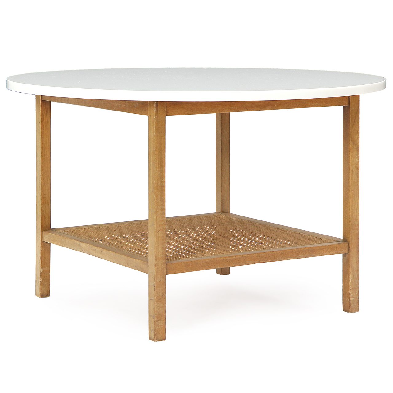 Rattan Shelf Side Table