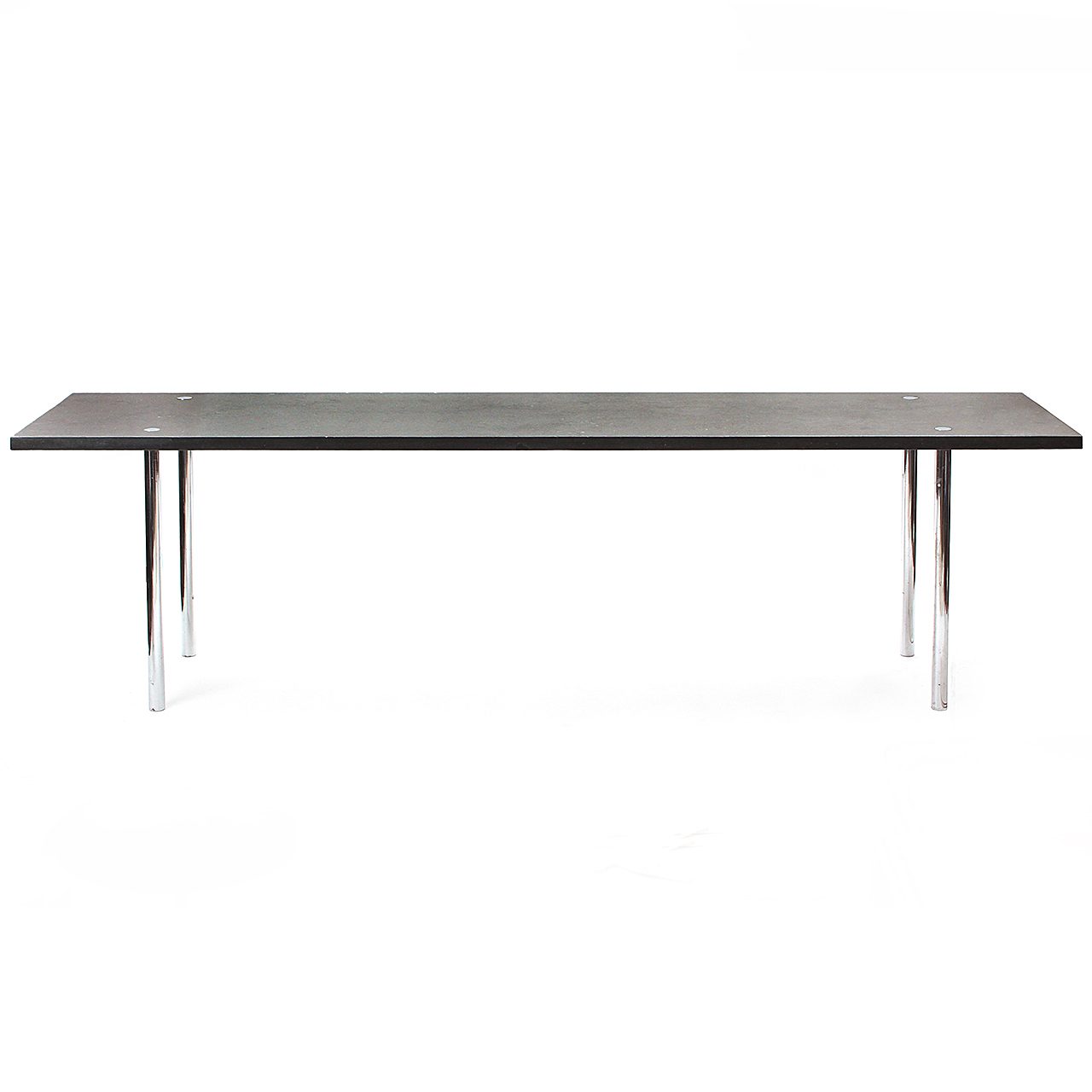 Stone and Steel Minimalist Table