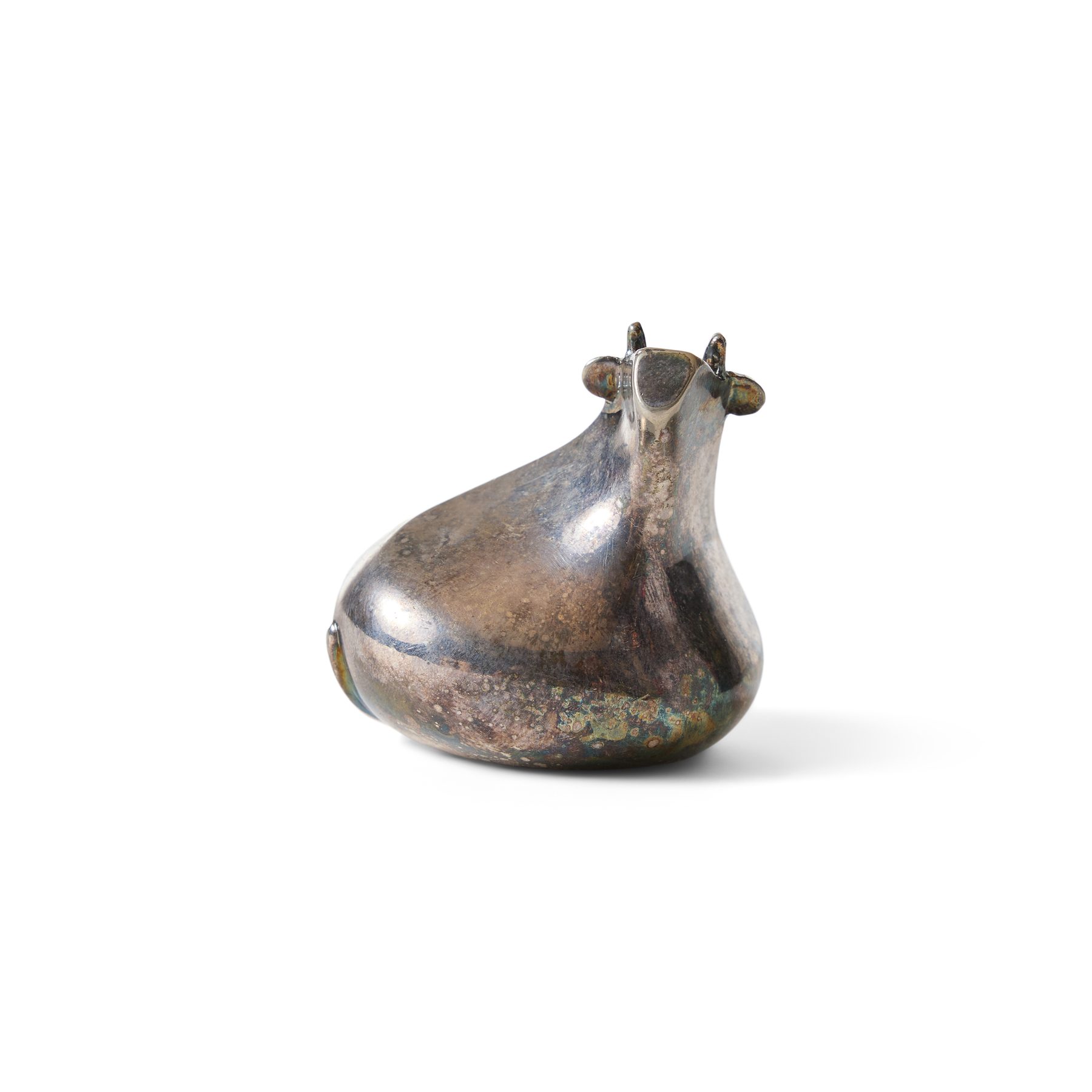 Silver Bovine Figurine