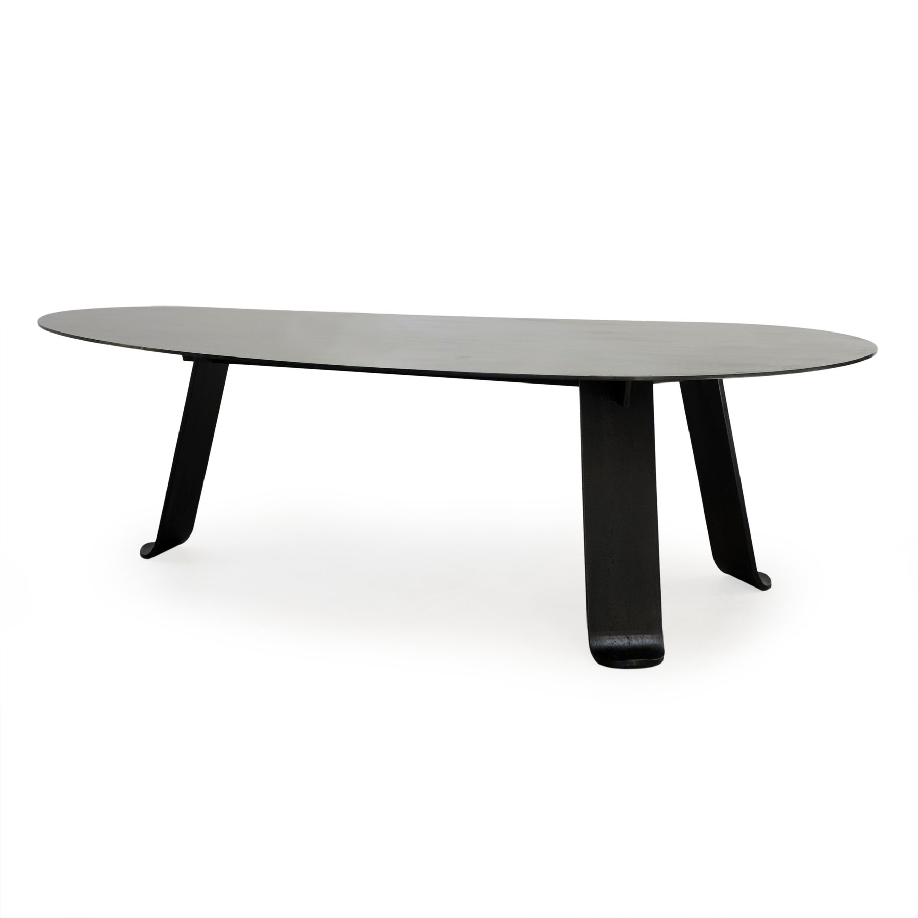 Chrysalis No. 1 Dining Table / Desk in Blackened Steel