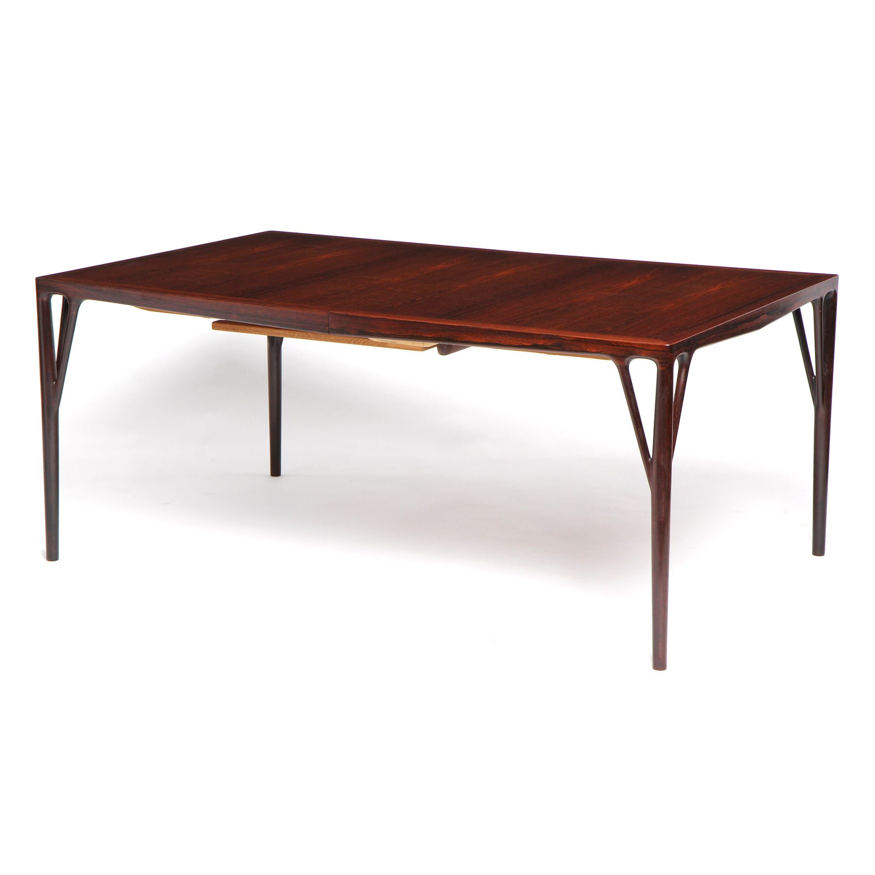 Cabinetmaker Made Rosewood Extension Dining Table
