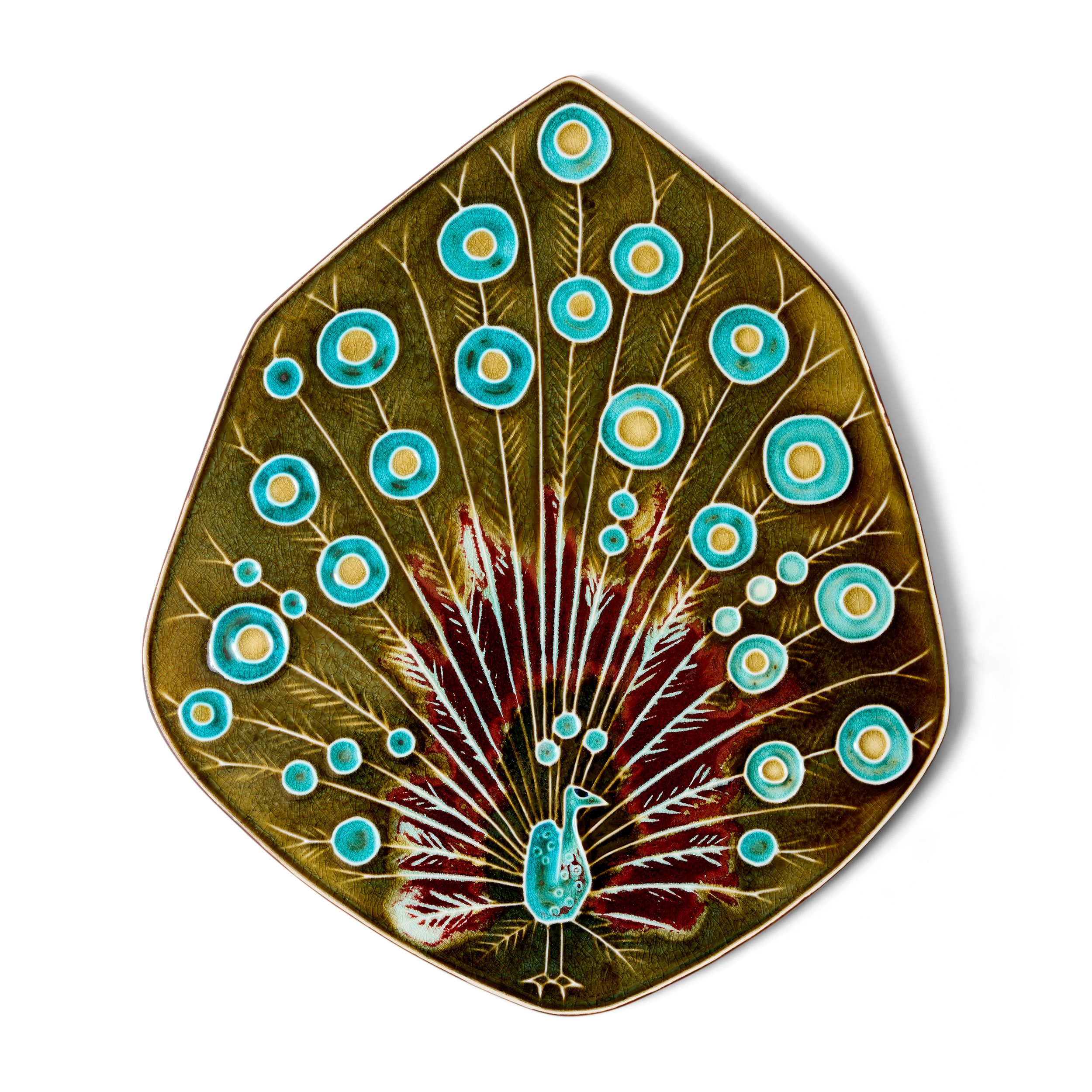 Peacock Ceramic Relief