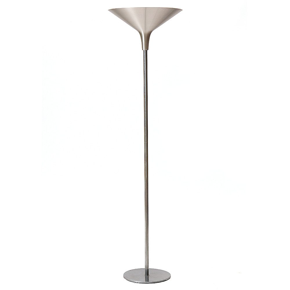 Brushed Chrome & Aluminum Torchiere