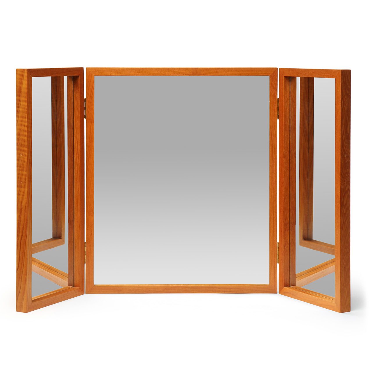Teak Folding Mirror