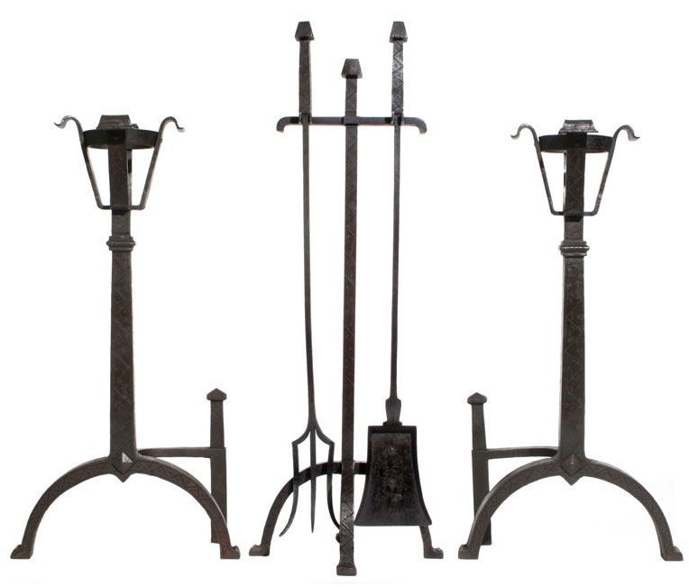 Giant Andiron and Firetool Set
