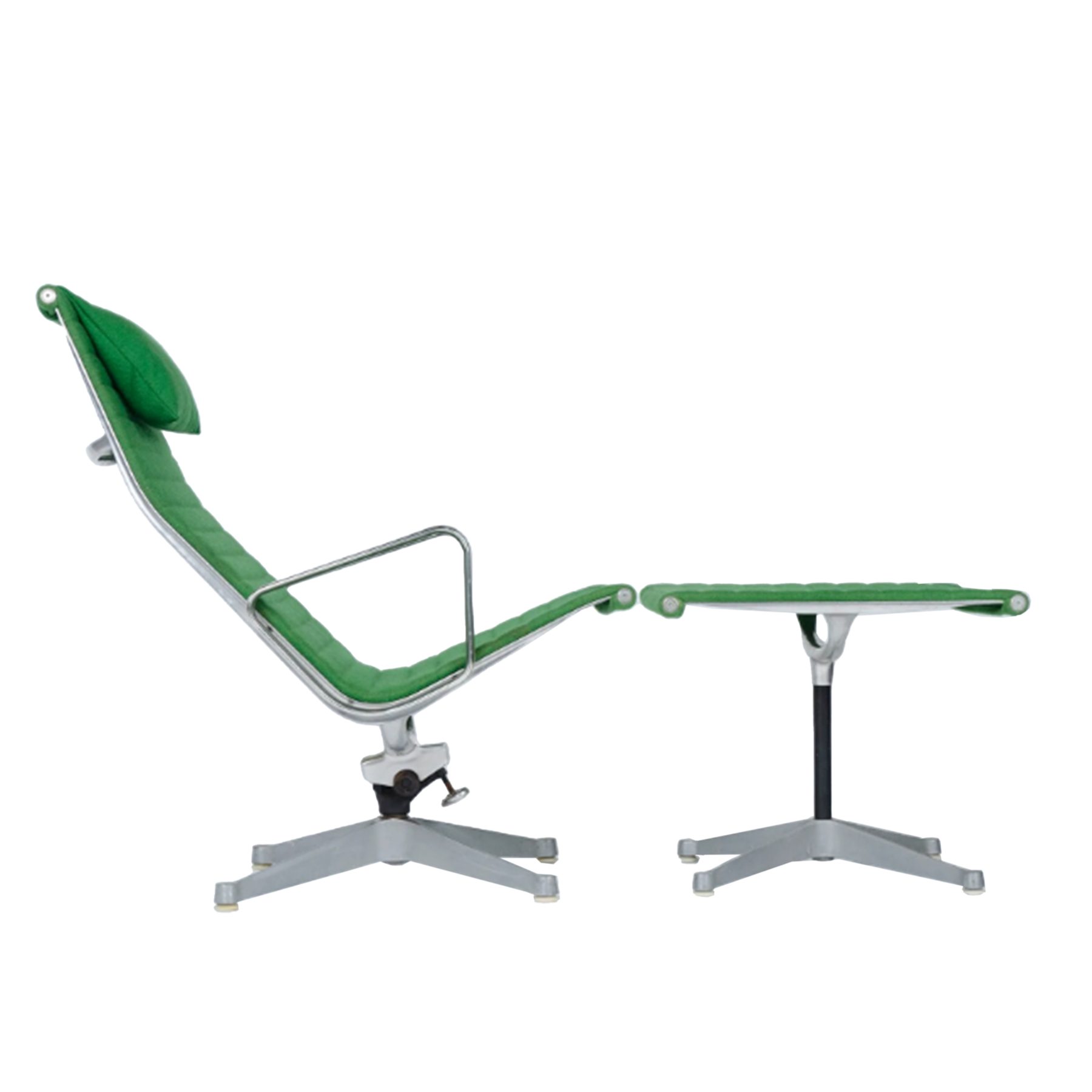 Aluminum Group Lounge Chair & Ottoman