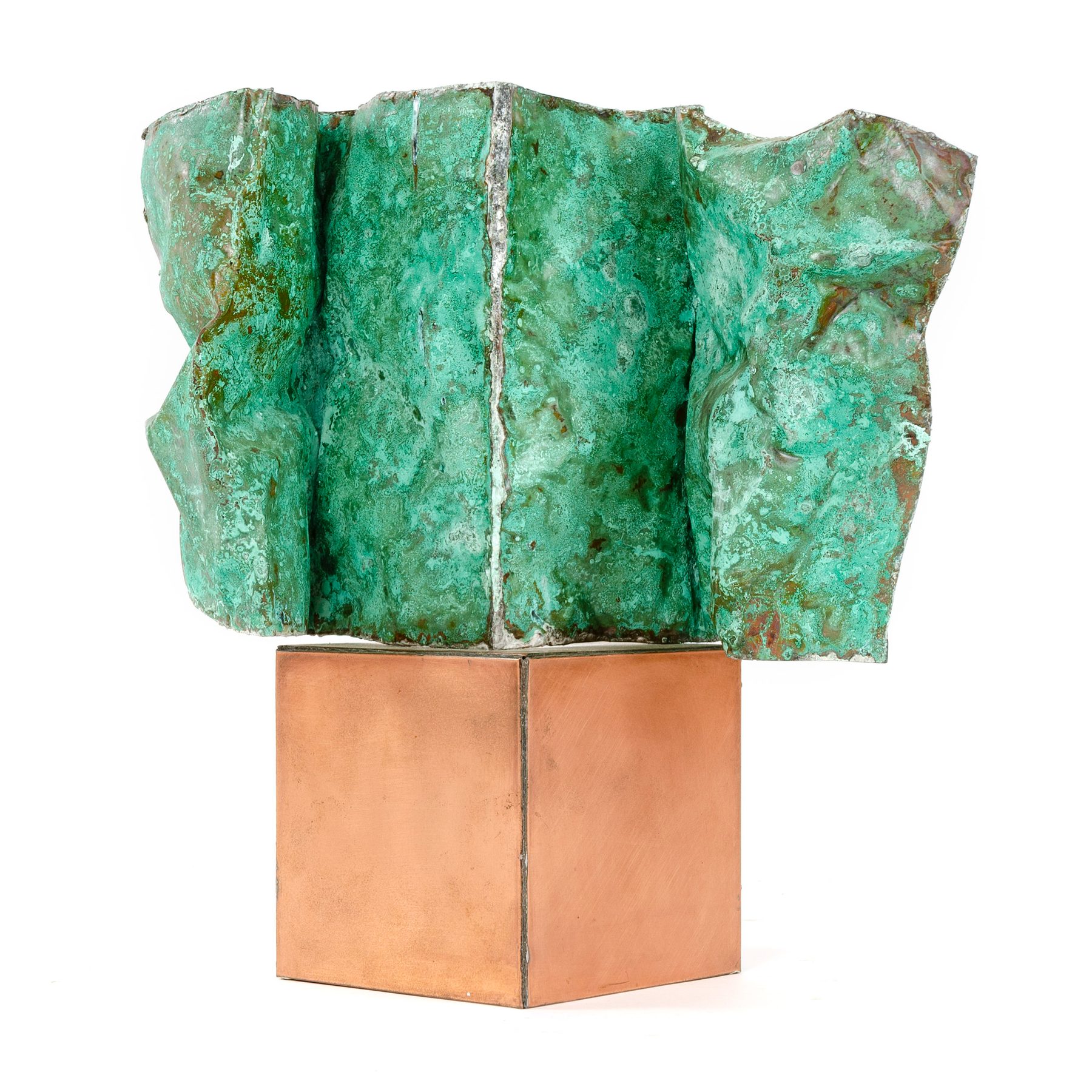 Copper News Paper Sculpture