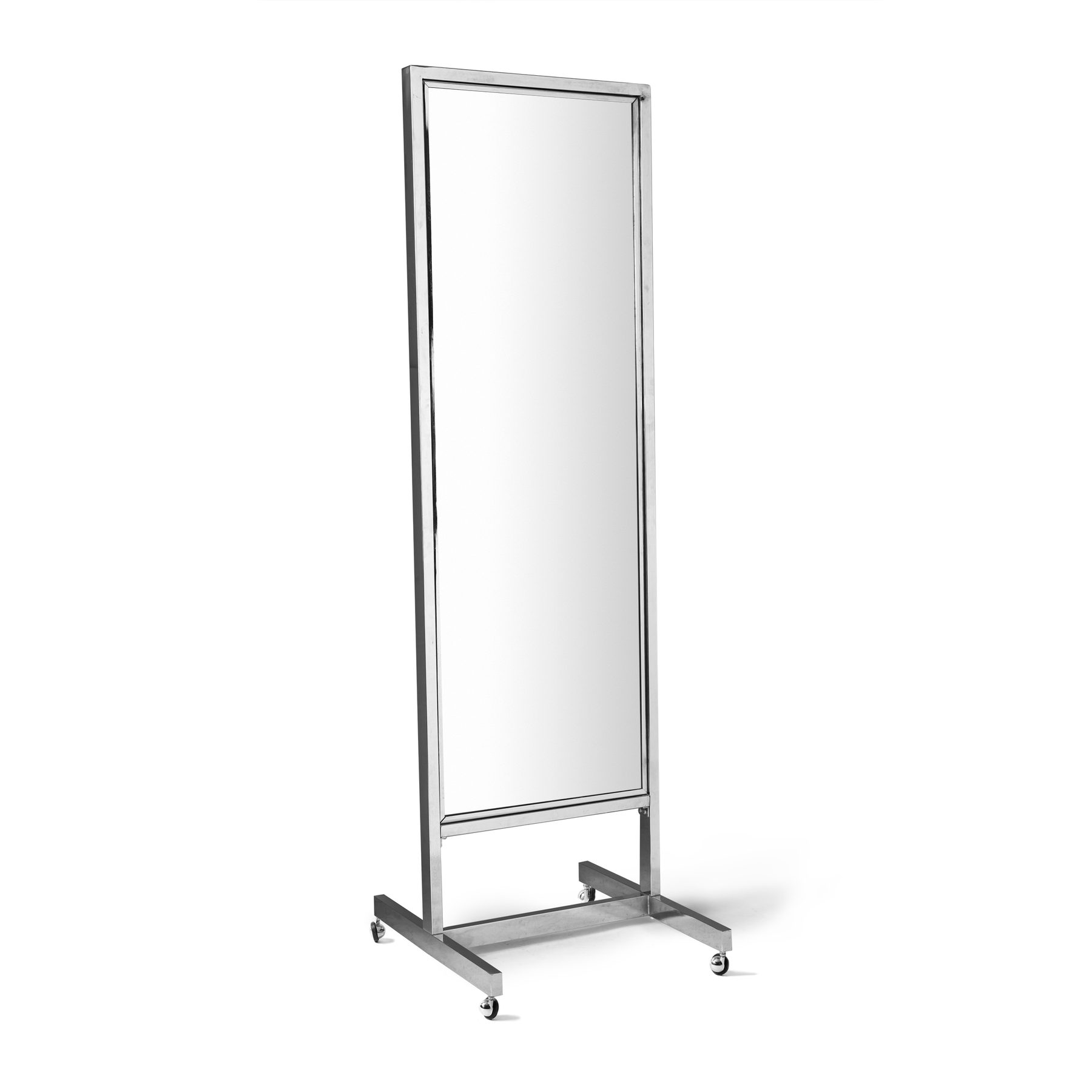 Full Length Chrome Mirror on Casters