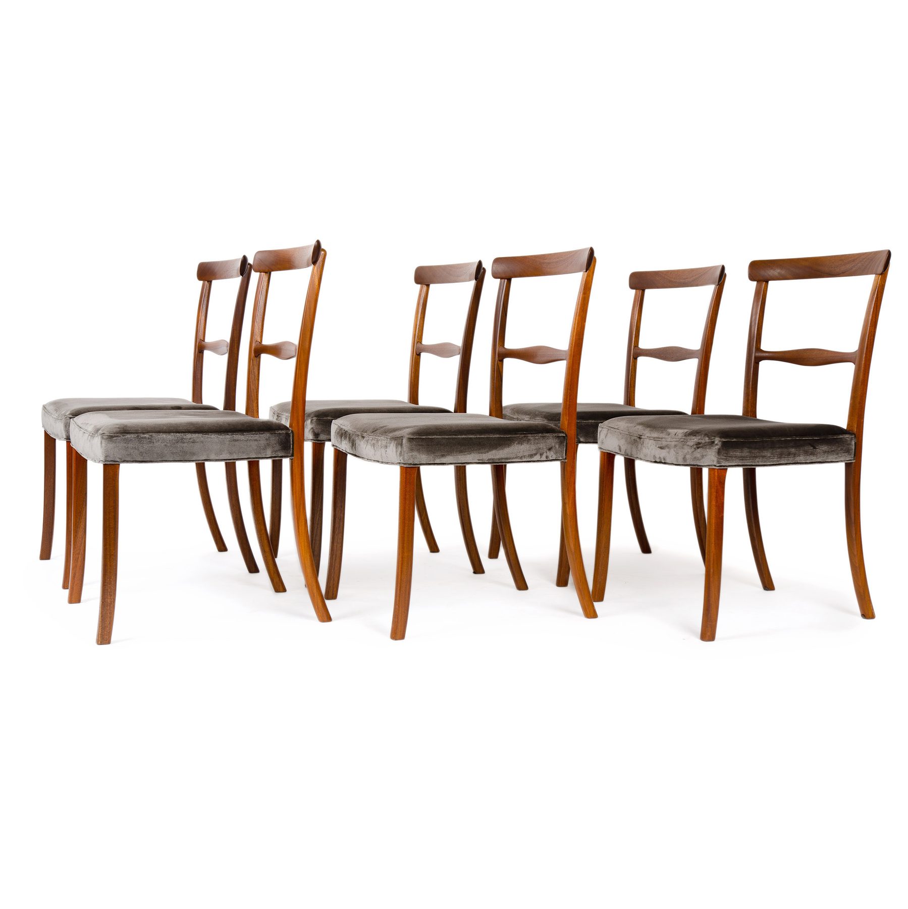 Elegant Set of Six Dining Chairs