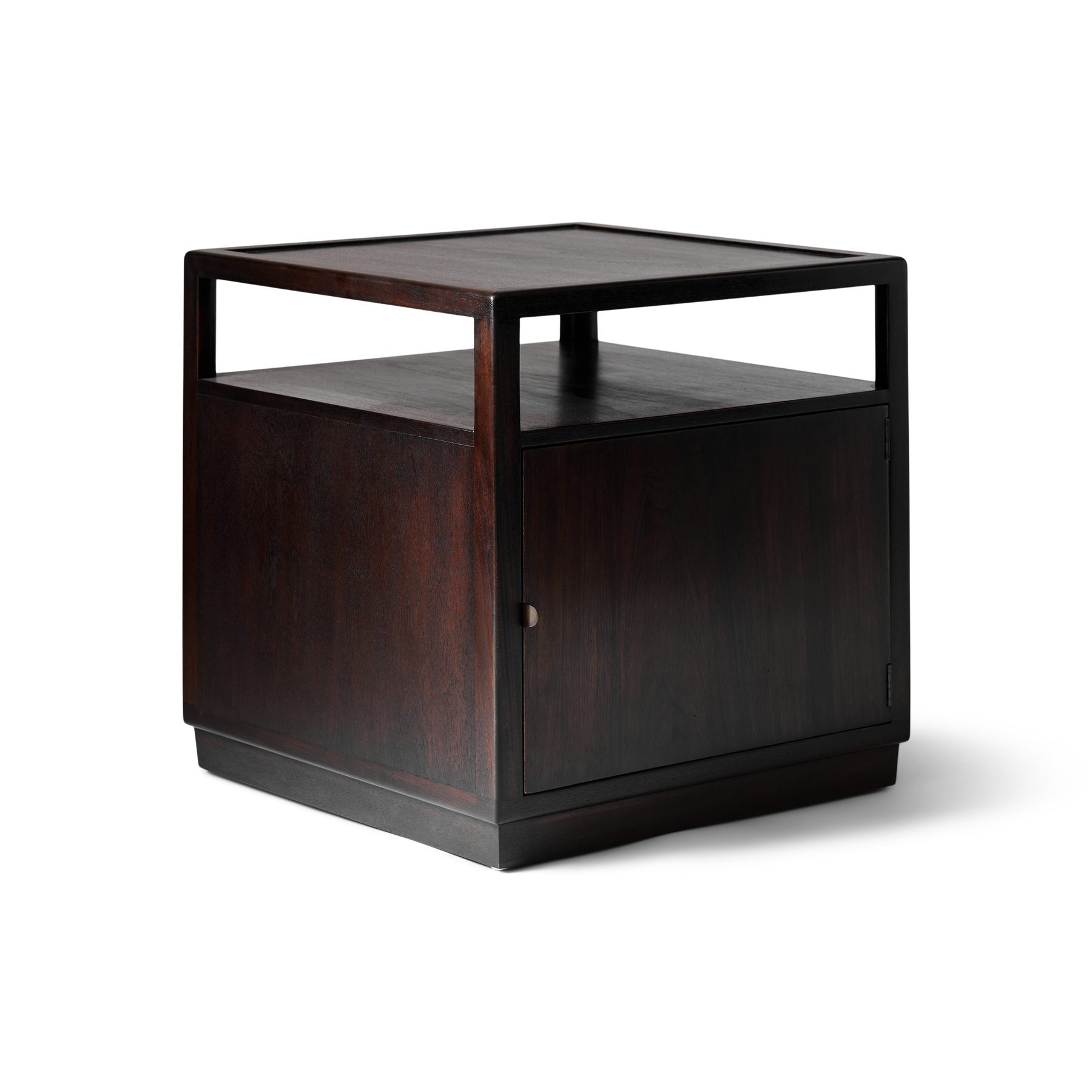 Two Tiered End Table Cabinet