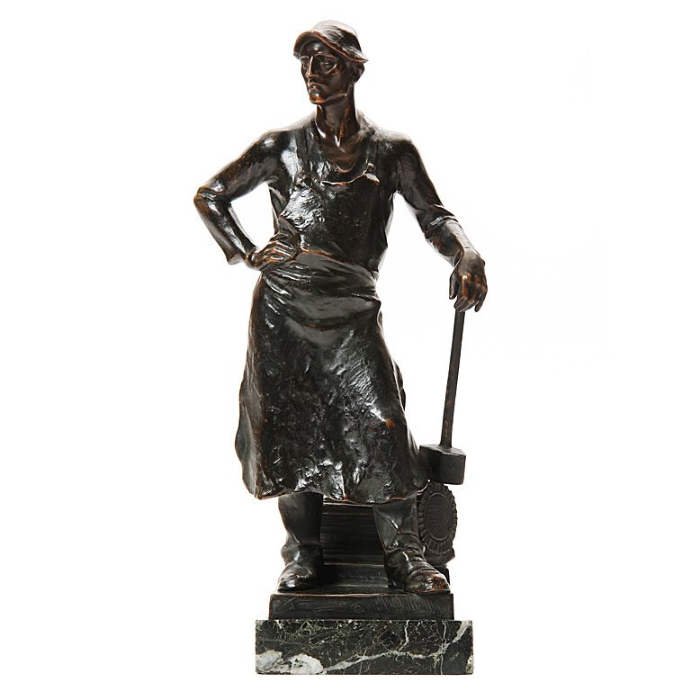 Sculpture of Standing Blacksmith