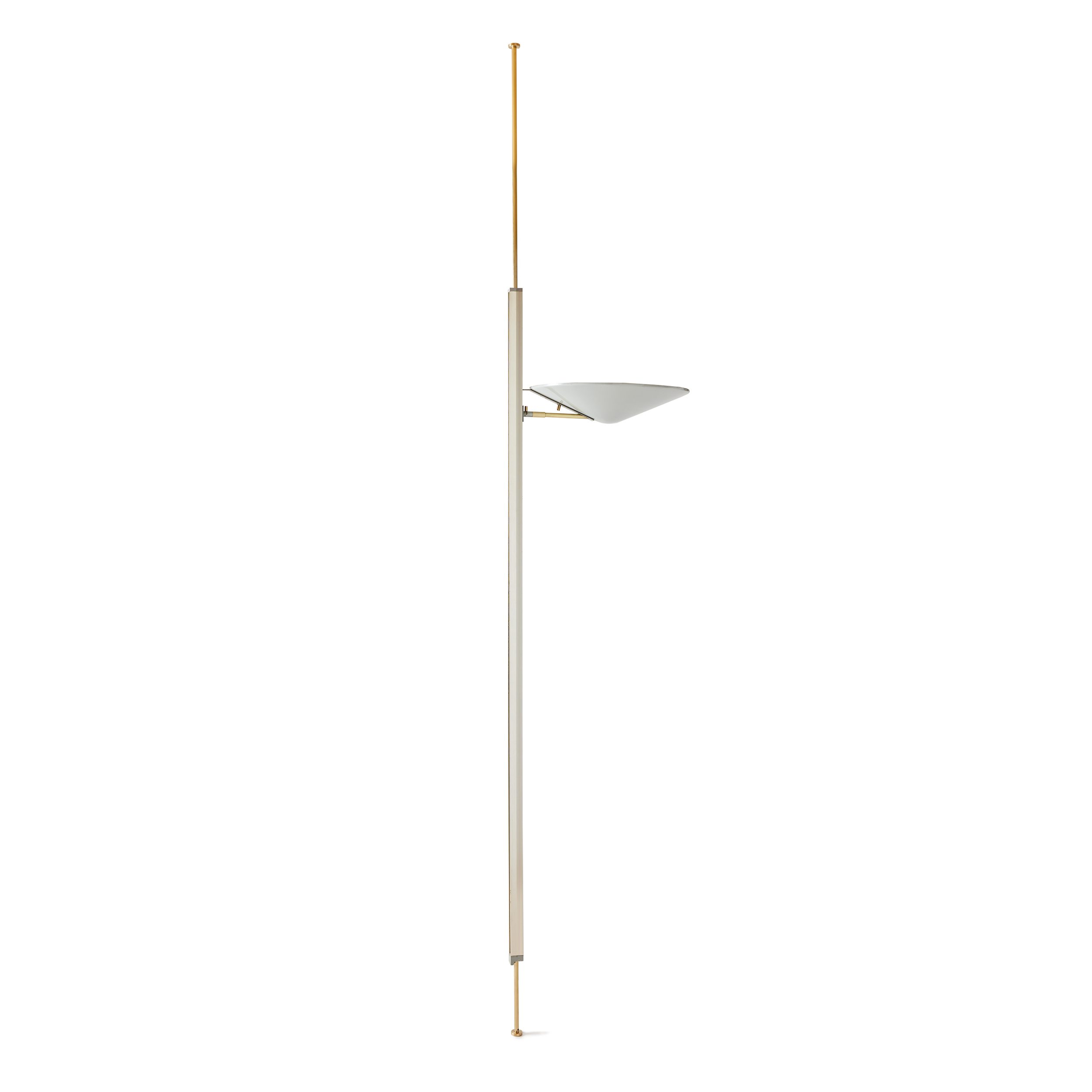 Brass Tension Pole Floor Lamp