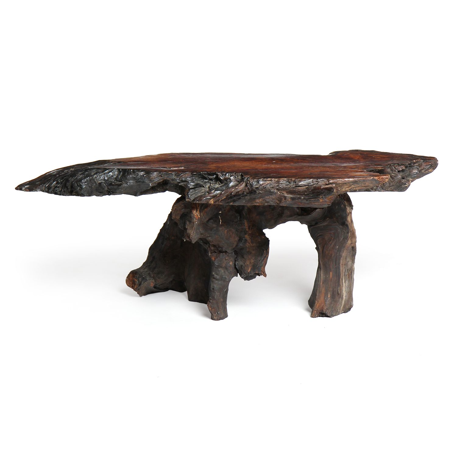 Organic Burl Redwood Low Table