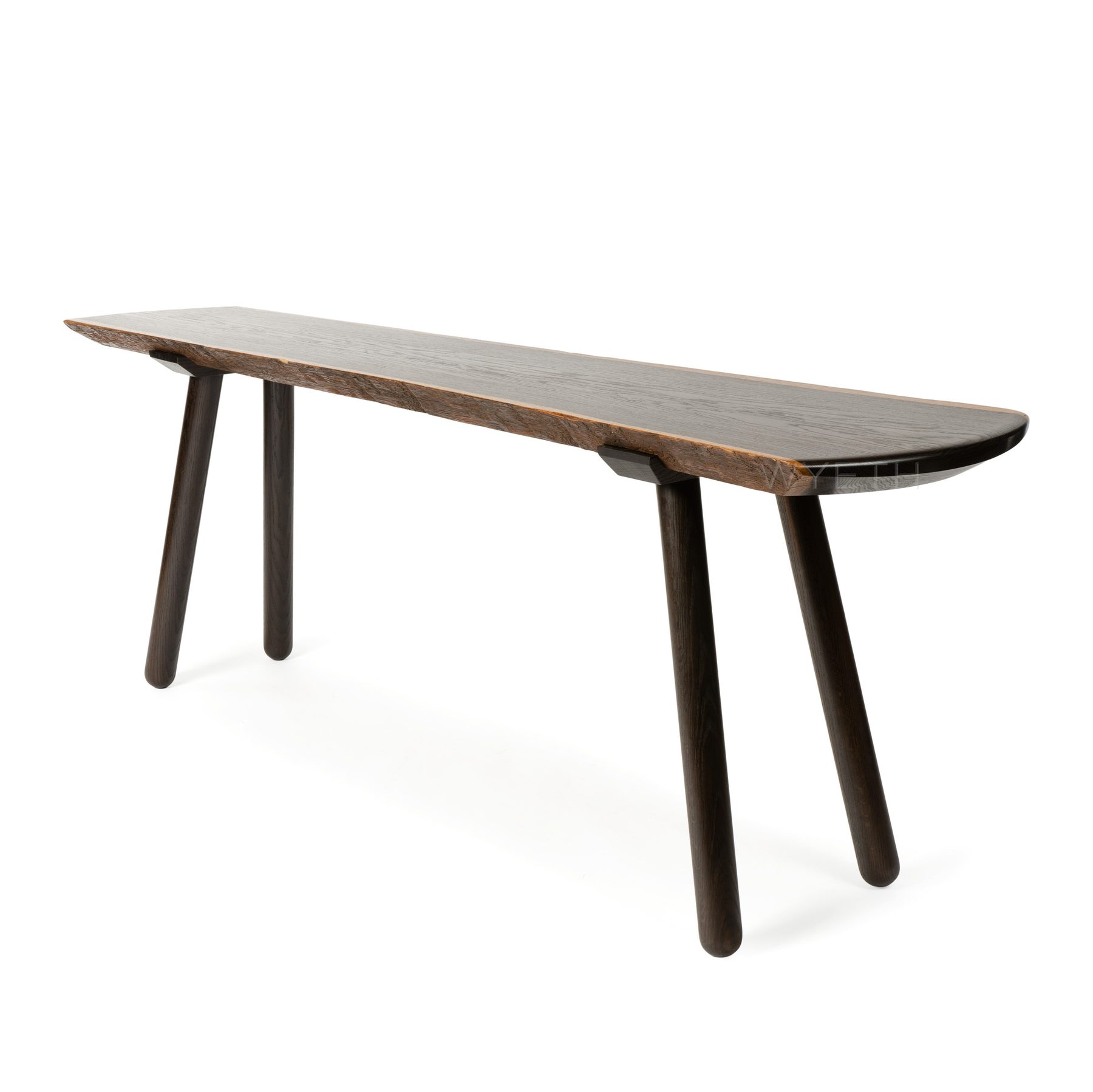 Fumed Oak Console Table