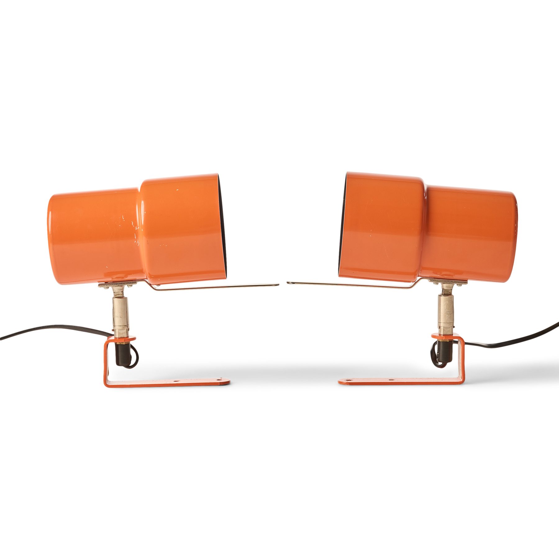 Pair Of Orange Sconces