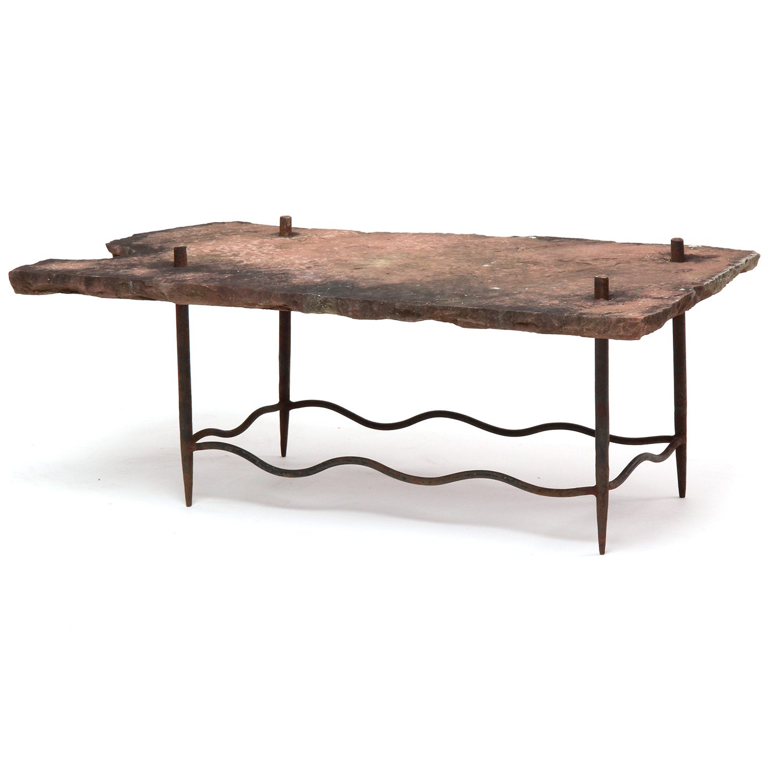 Artist Made Stone Topped Table