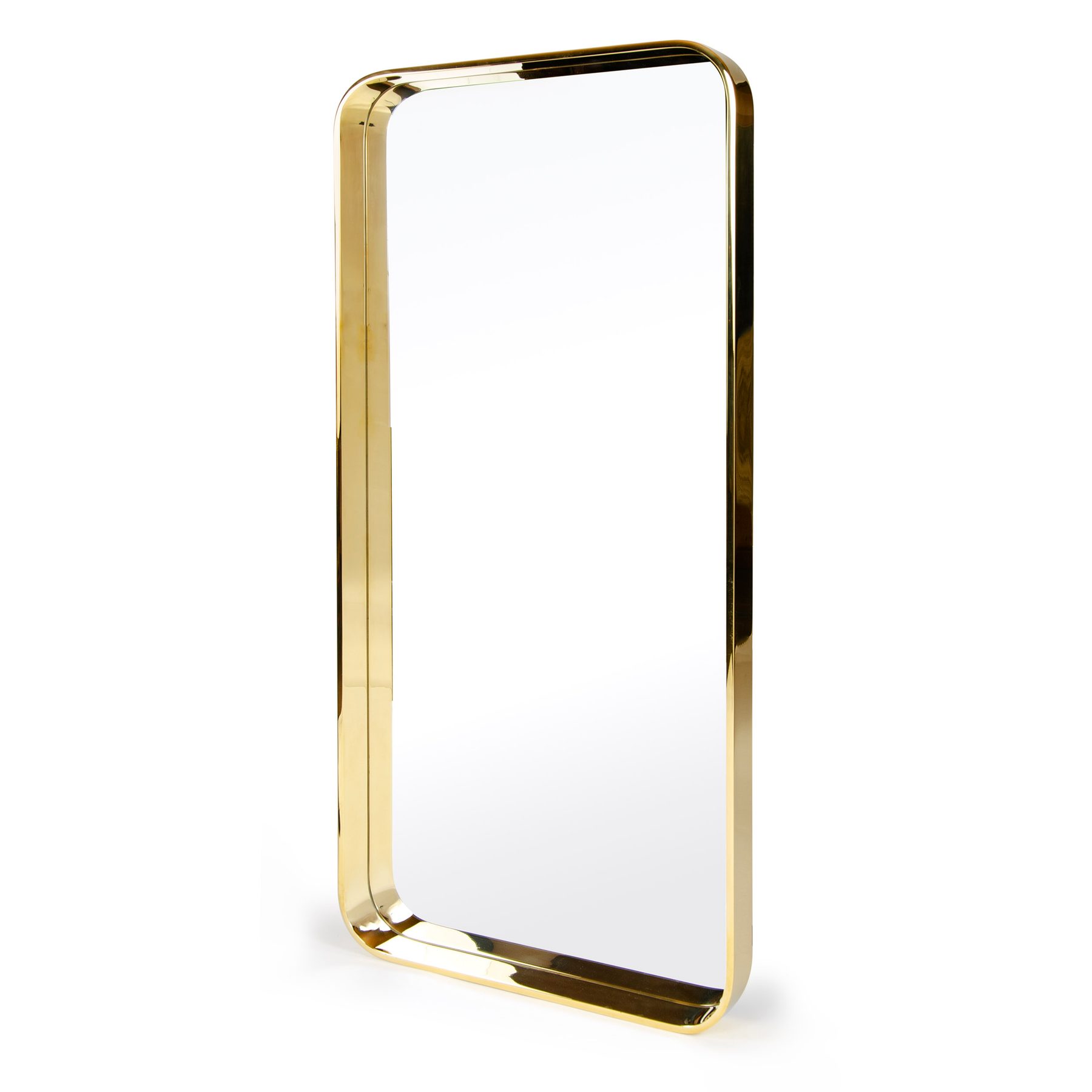 Soft Rectangle Wall Mirror in Bronze