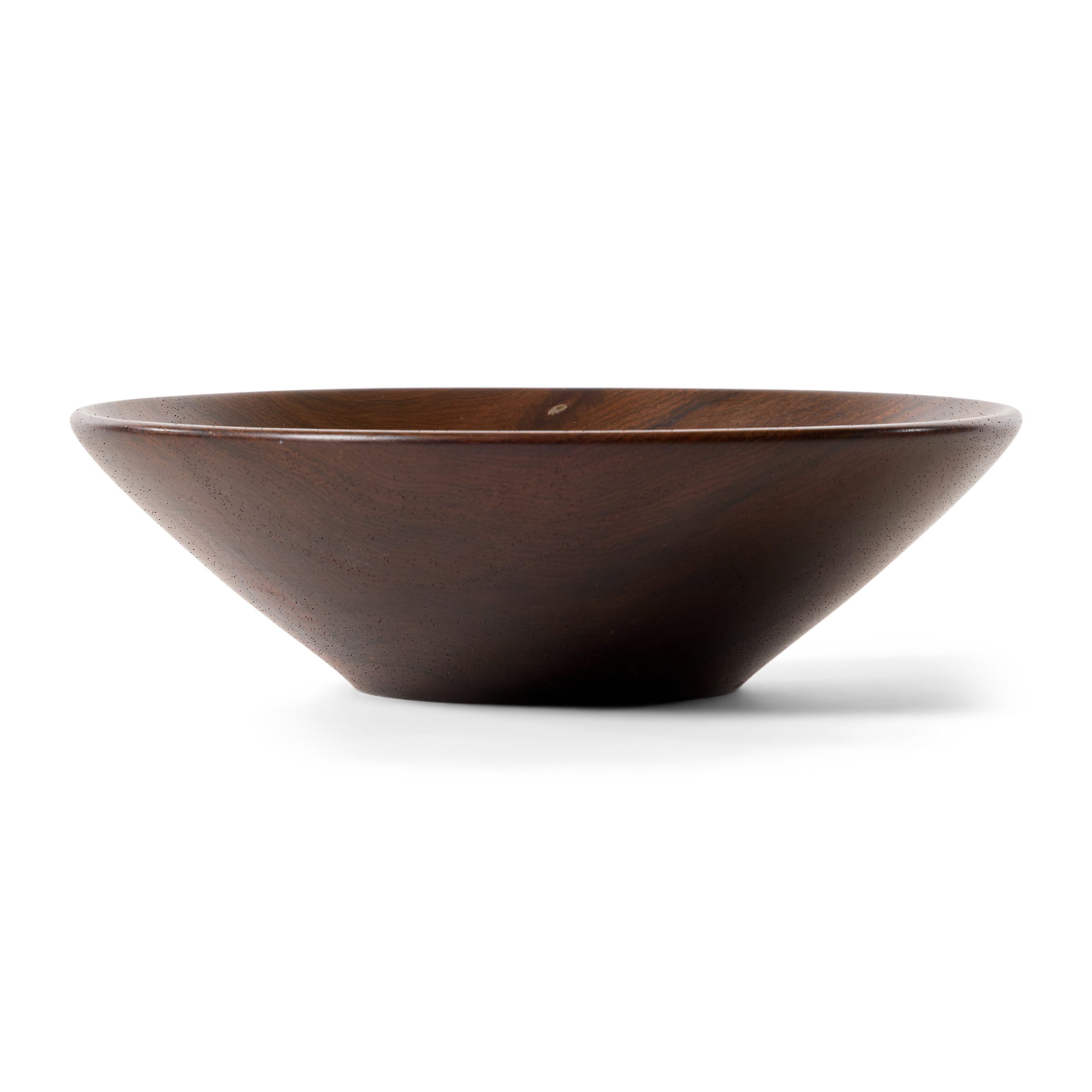 Rare Black Walnut Turned Wood Bowl