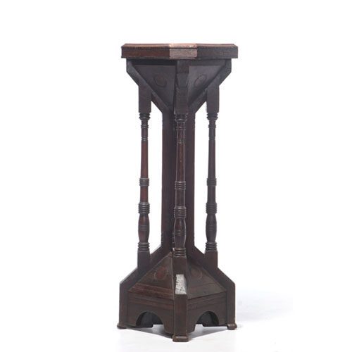 Antique Pine Pedestal Table