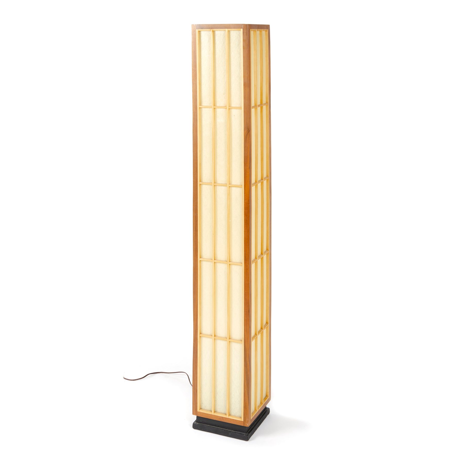 Modernist Shoji Grid Shade Floor Lamp