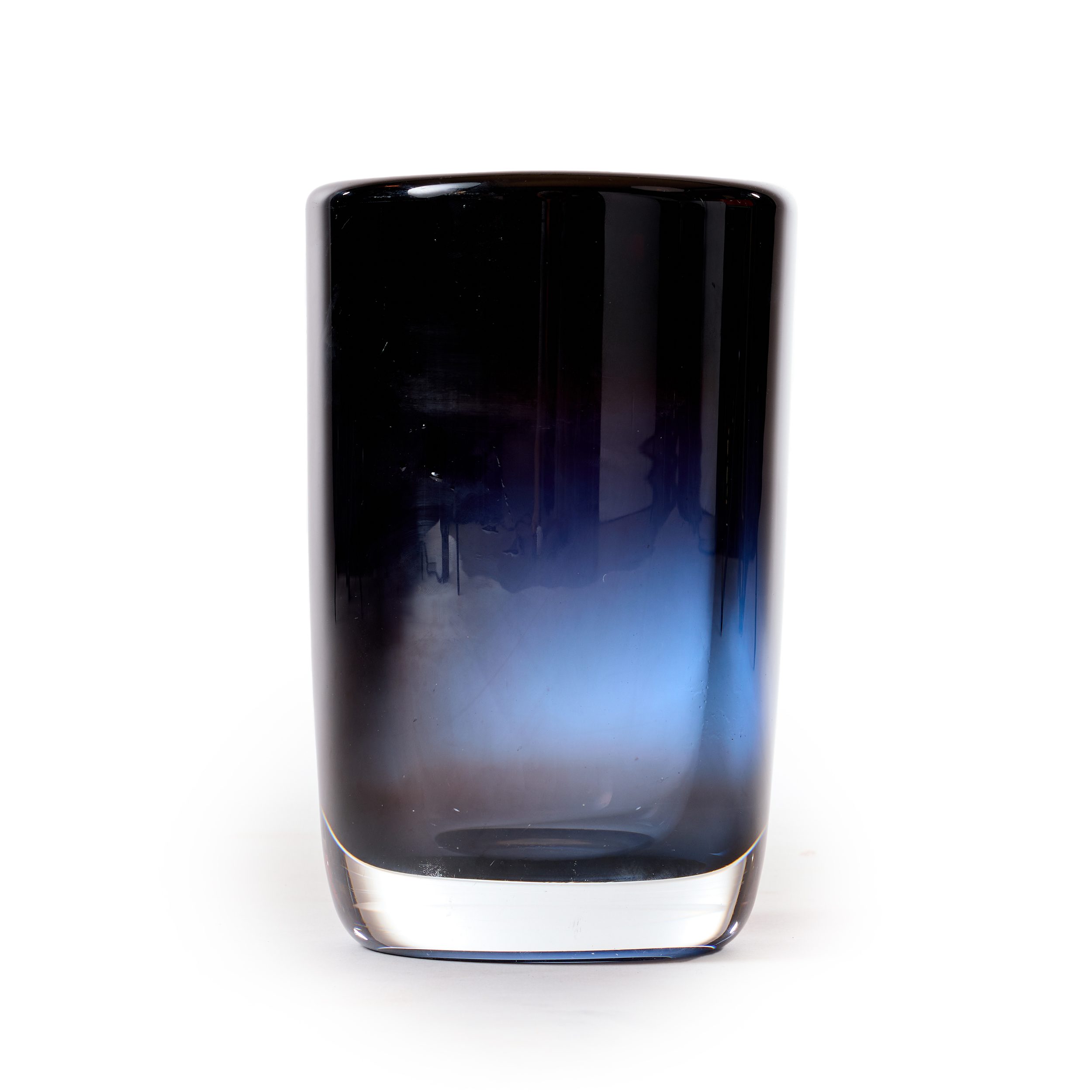 Semi Translucent Blue Vase
