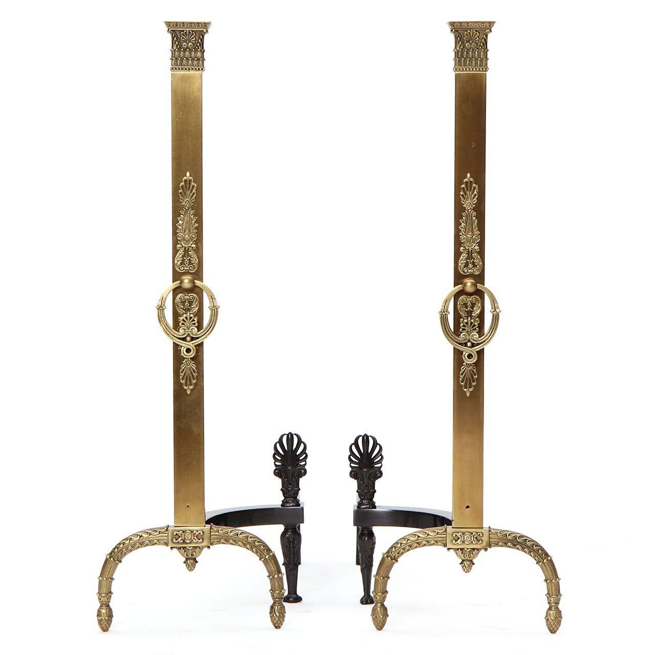 Bronze Classical Modern Fireplace Andirons