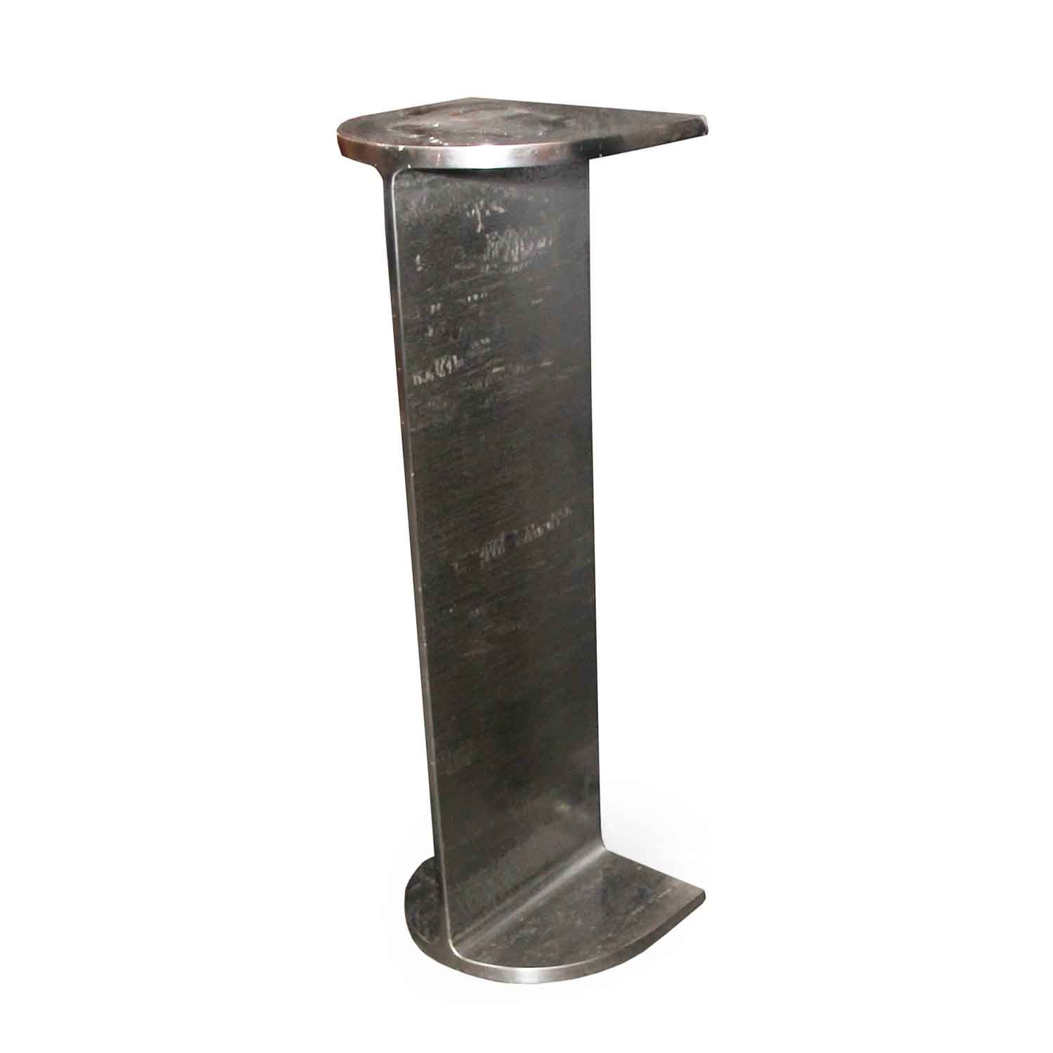 Natural Steel I Beam Pedestal