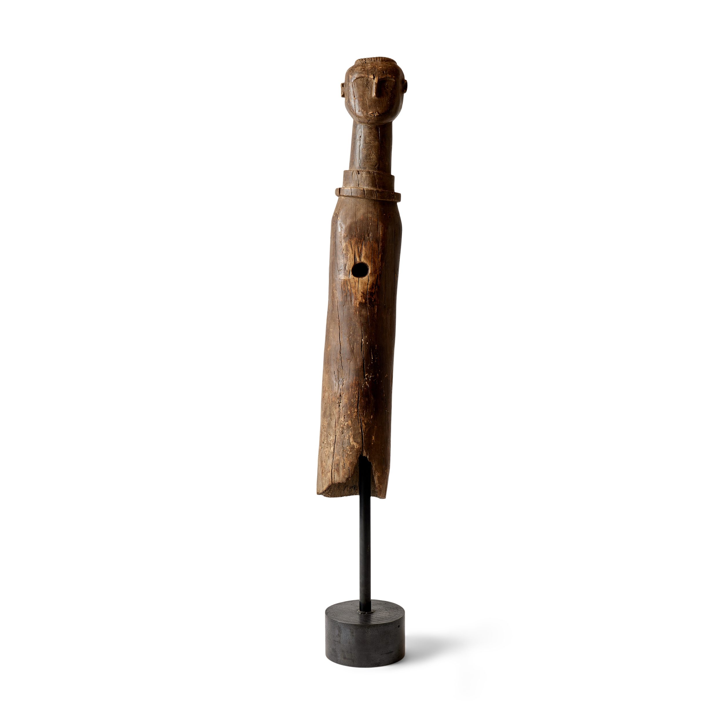 Wooden Sculpture of a Human Figure