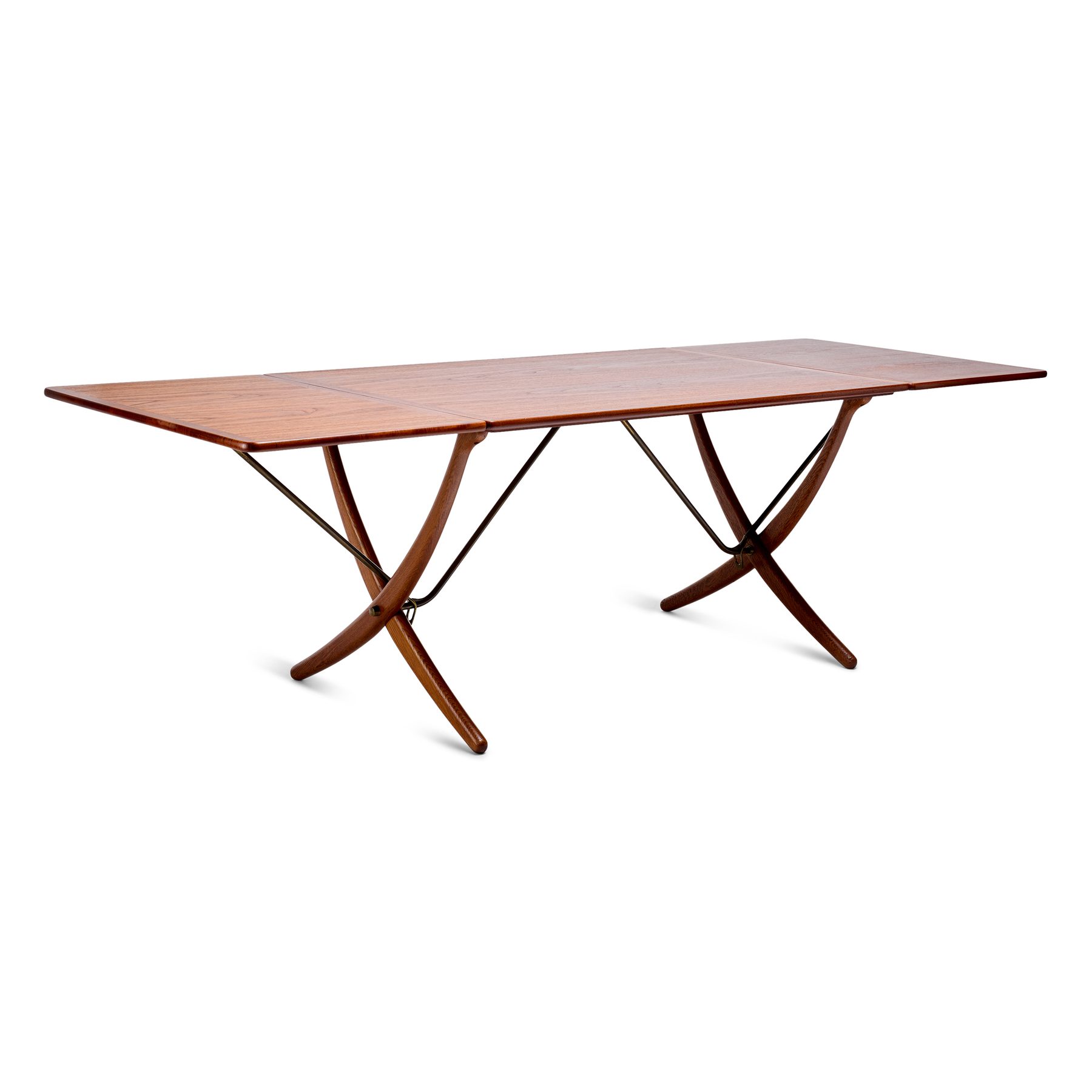 Teak and Oak Drop Leaf Table AT-304
