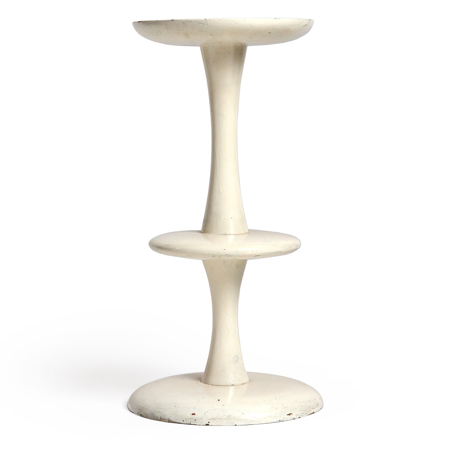 Vintage Turned Wood Stool or Plant Stand